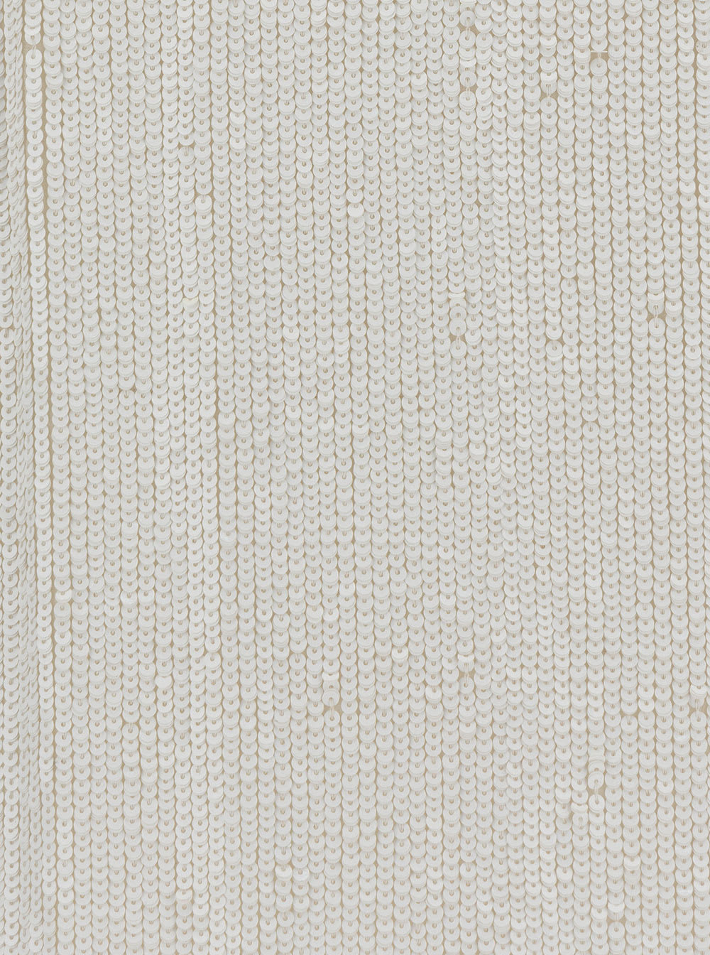 P.a.r.o.s.h Mini White Dress With All-over Paillettes In Viscose Woman In White