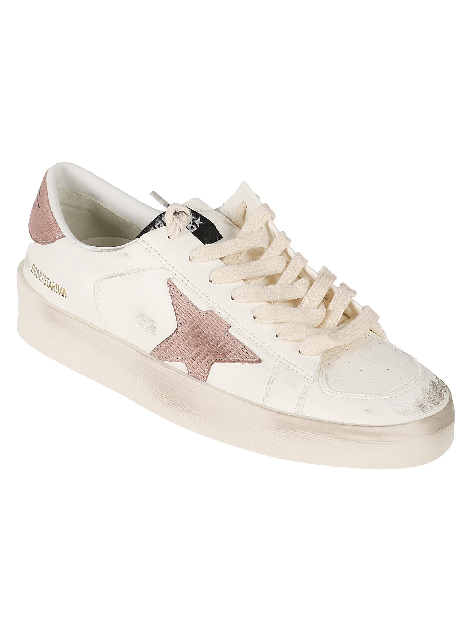 Shop Golden Goose Stardan Sneakers In White