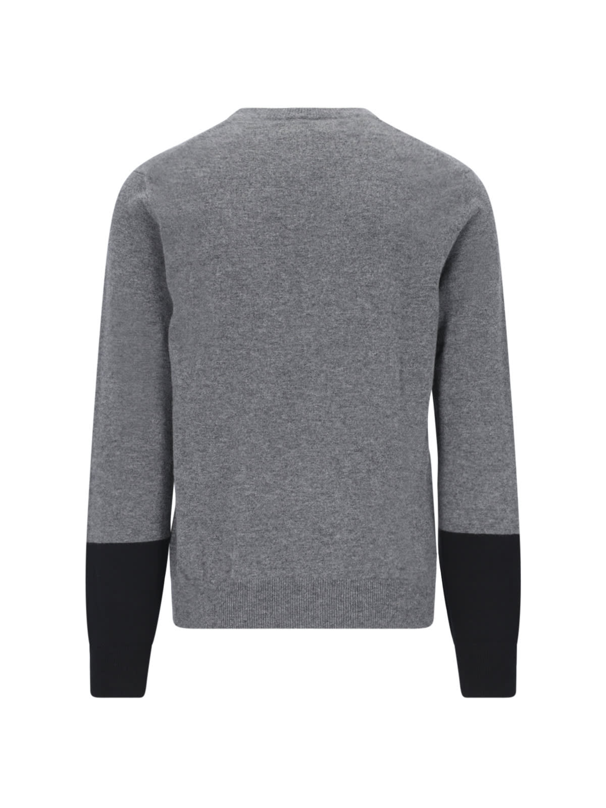 Comme Des Garçons Color Block Sweater In Gray