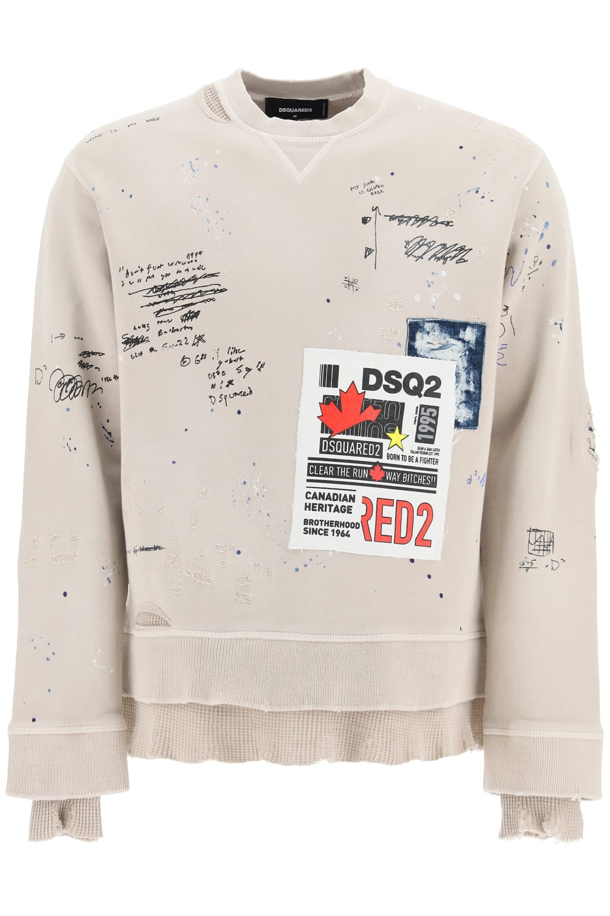 Dsquared2 Printed Sweatshirt With Patch