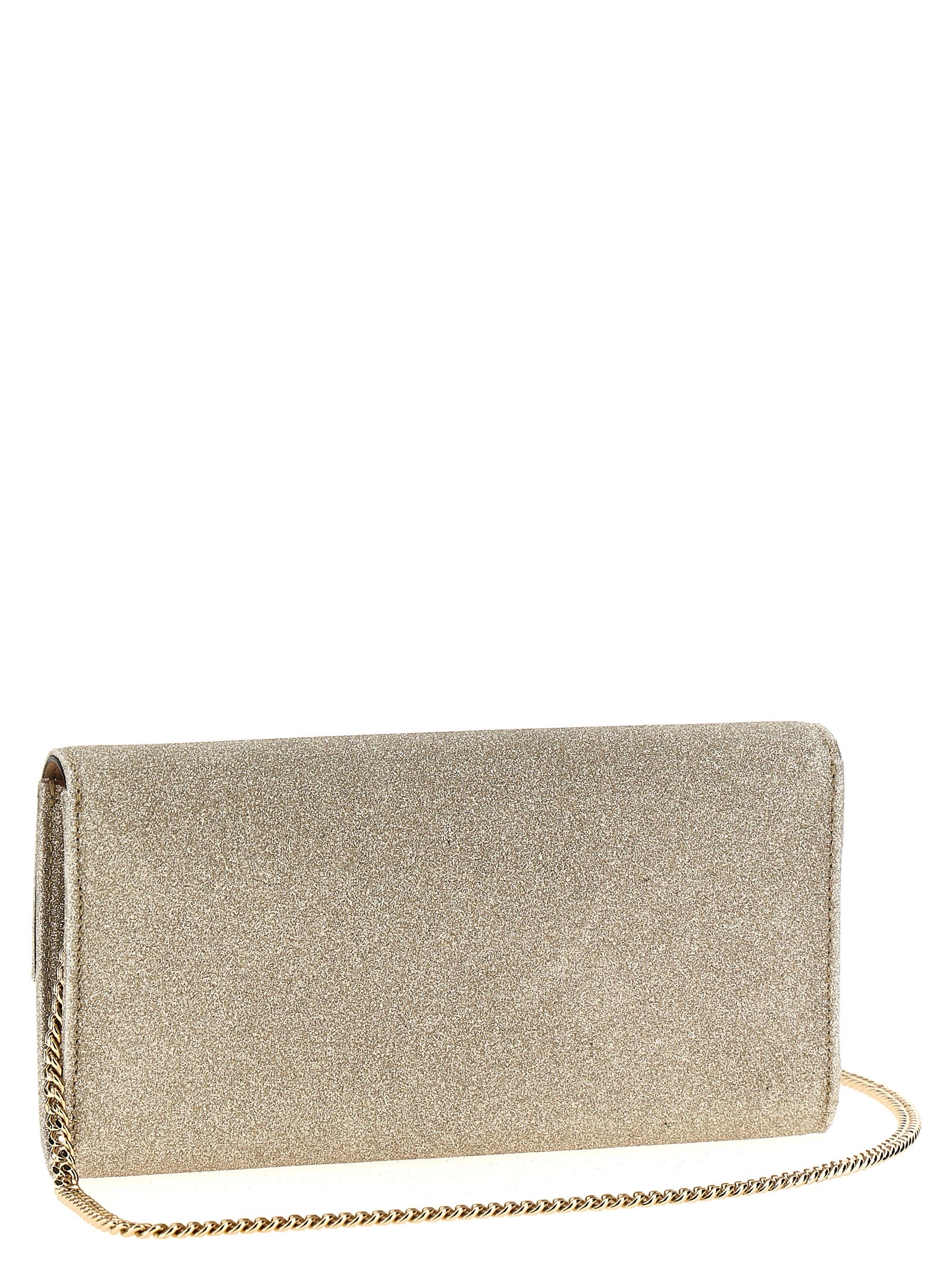 Shop Jimmy Choo Emmie Clutch In Grey