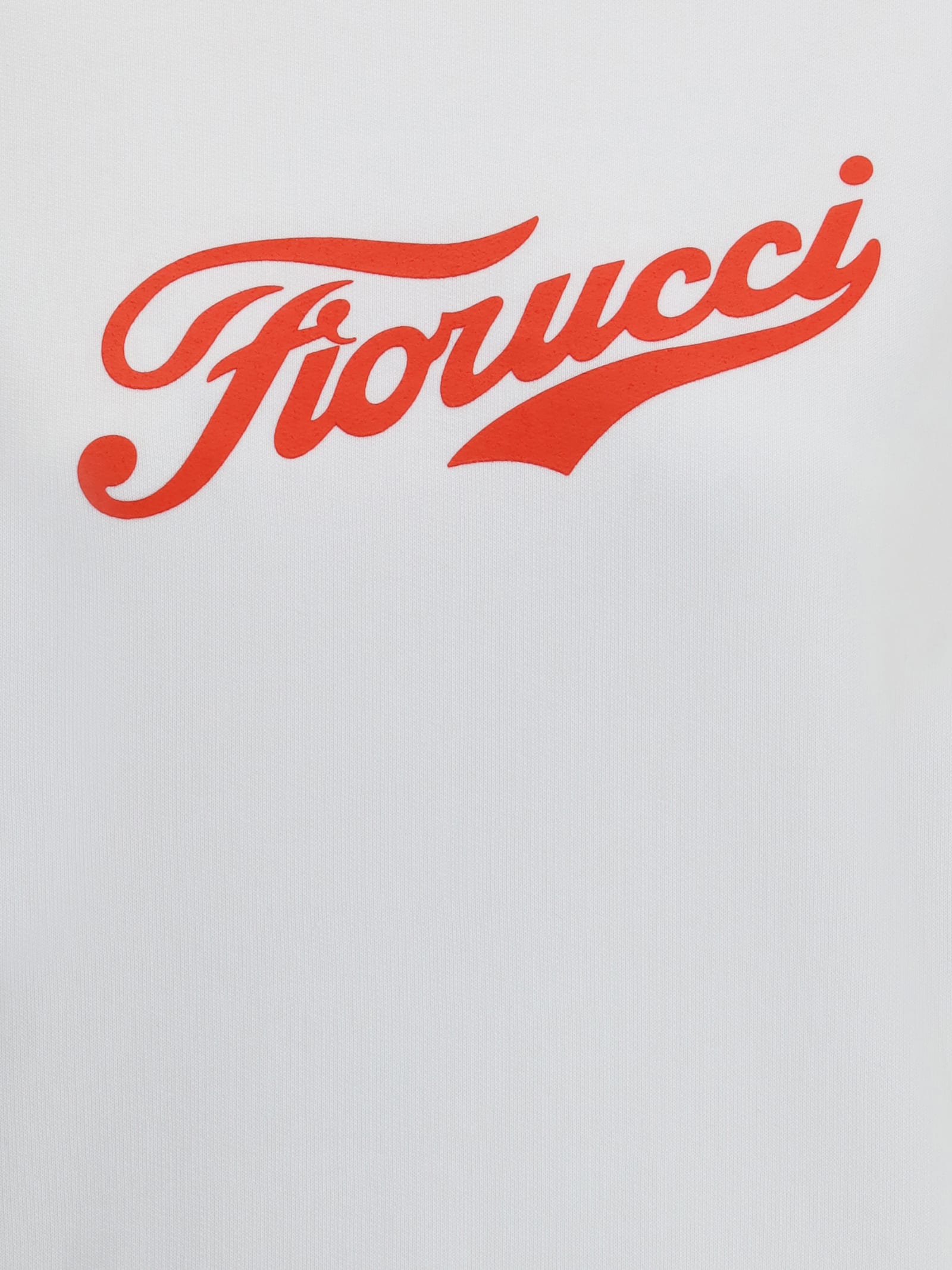 Fiorucci Varsity Logo Regular Sweatshirt In White