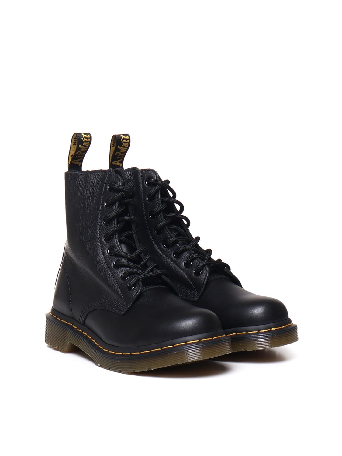 Shop Dr. Martens' 1460 Pascal Lace-up Boots In Virginia Leather In Black