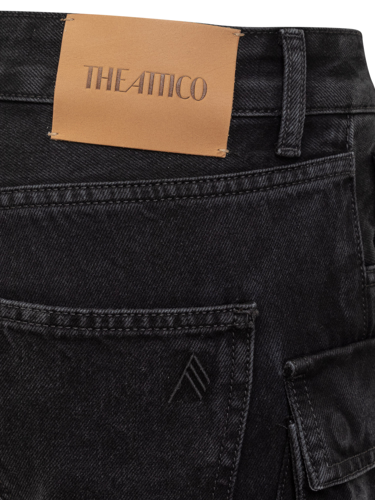 Shop Attico Essie Jeans In Black