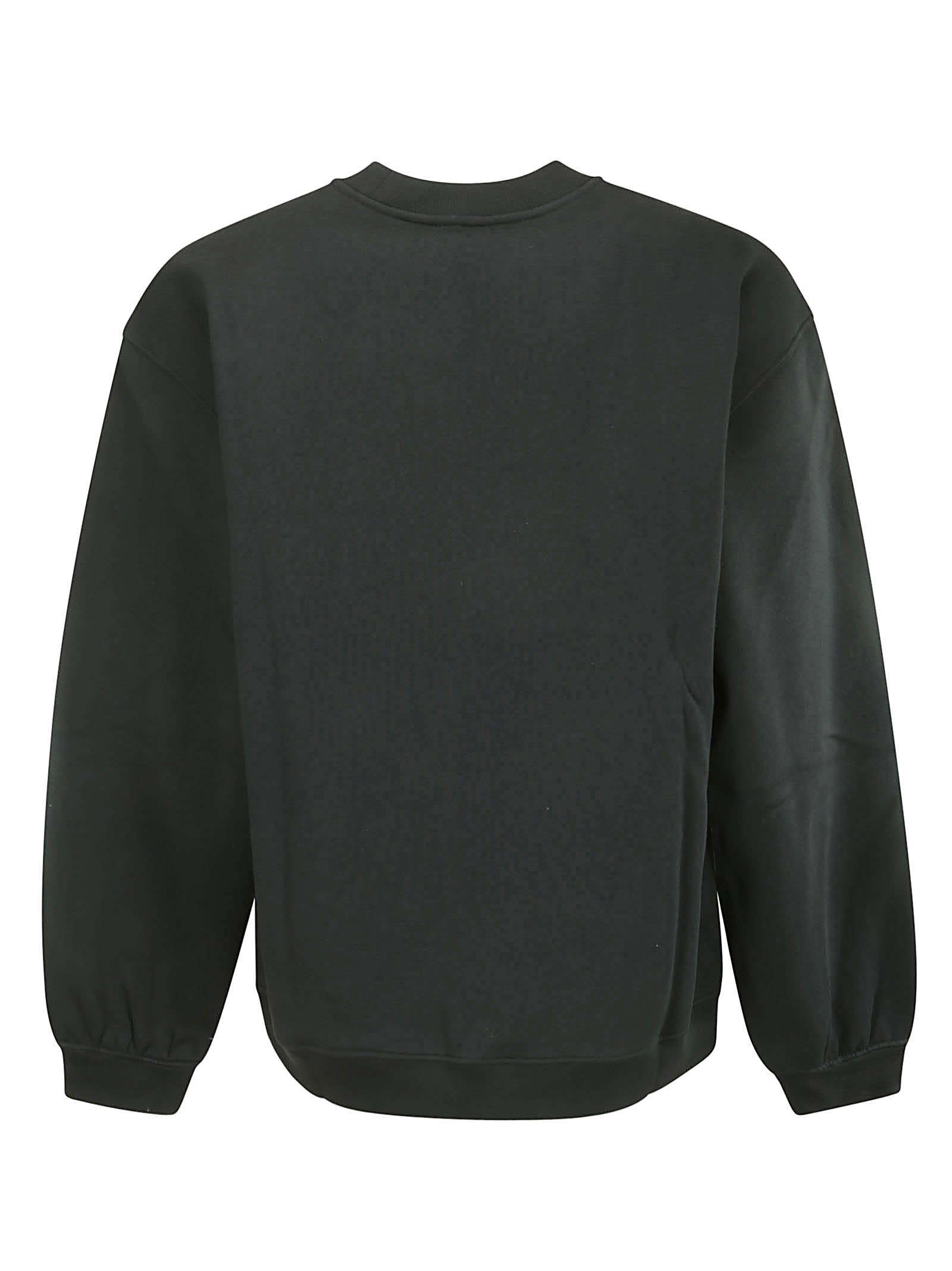 Shop Y/project Evergreen Pinched Logo Sweatshirt In Evergreen Vintage Black