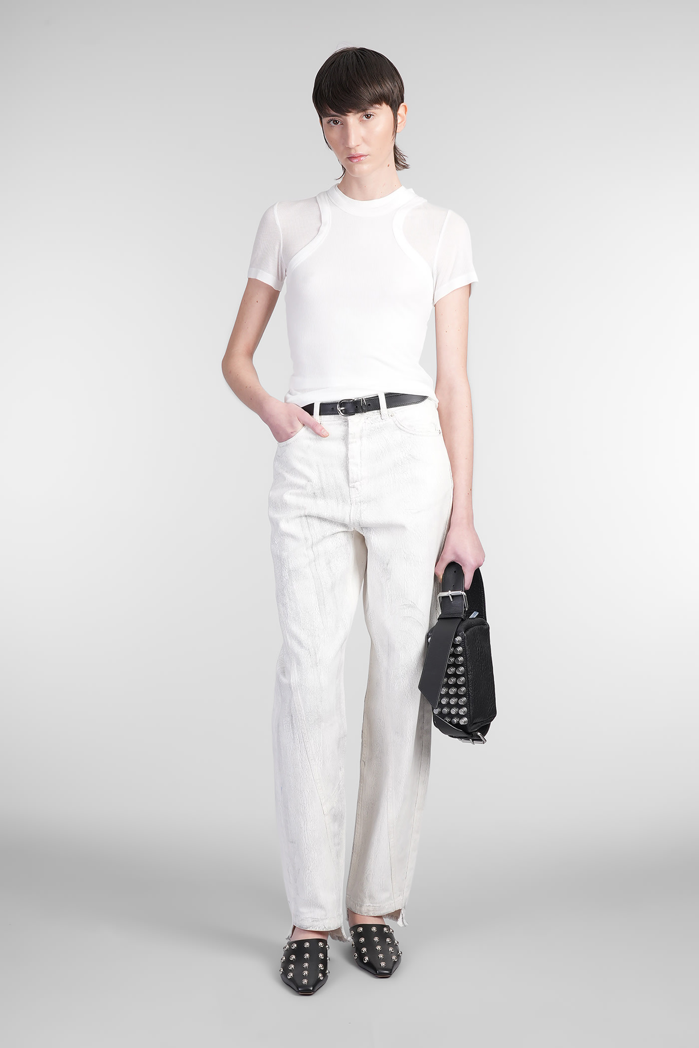 Halfboy T-shirt In White Modal