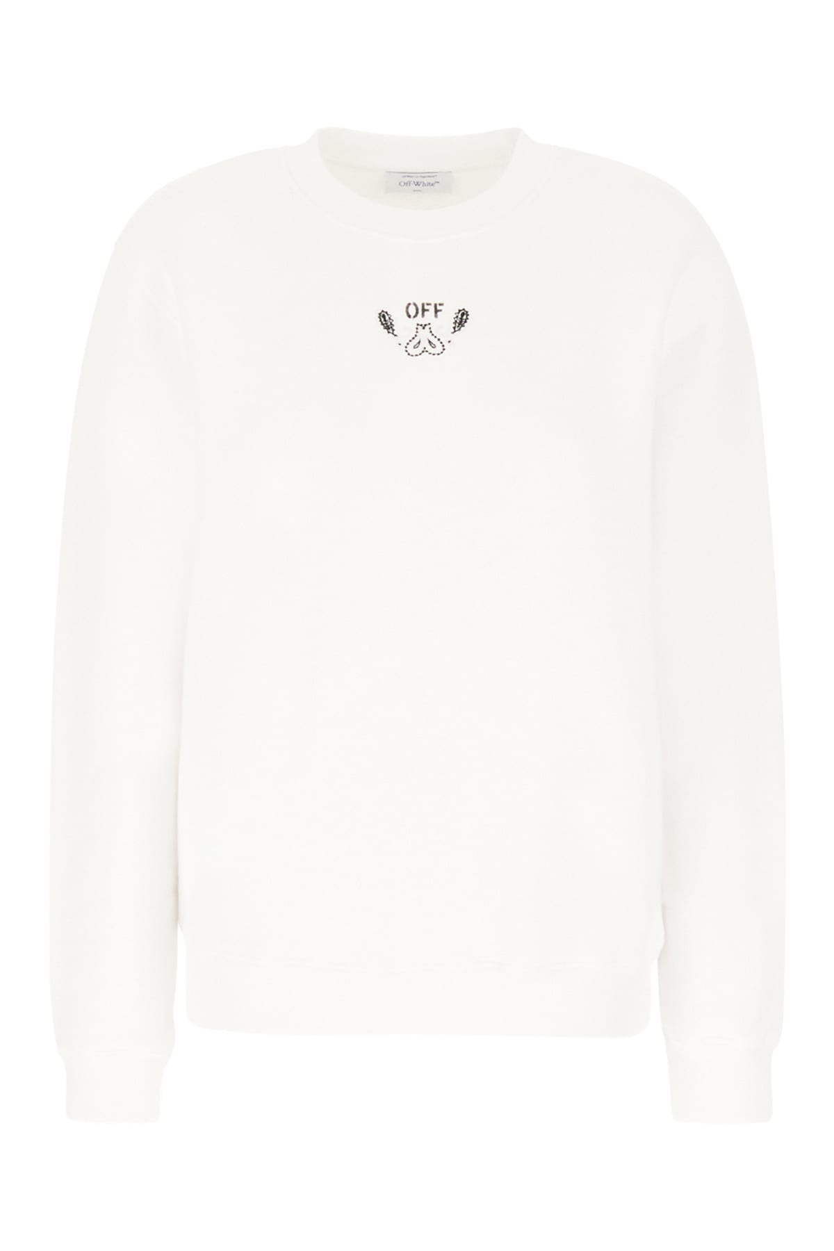 Off-white White Cotton Oversize Sweatshirt