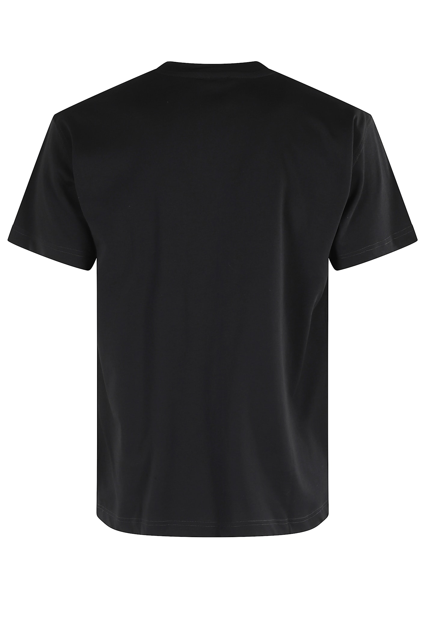Diesel Men Crew-neck T-shirt With Print In Black