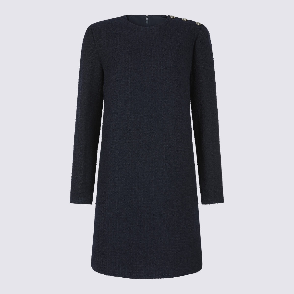 Shop Gucci Dark Blue Wool Dress