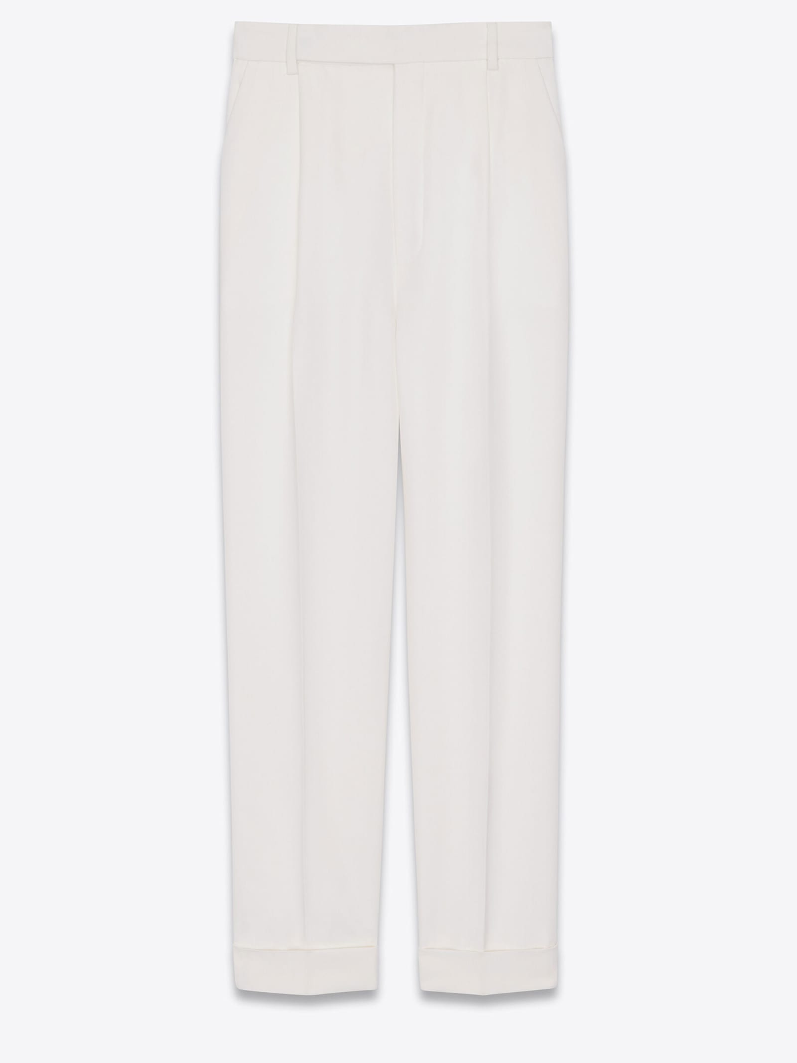 Saint Laurent White Tailored Trousers