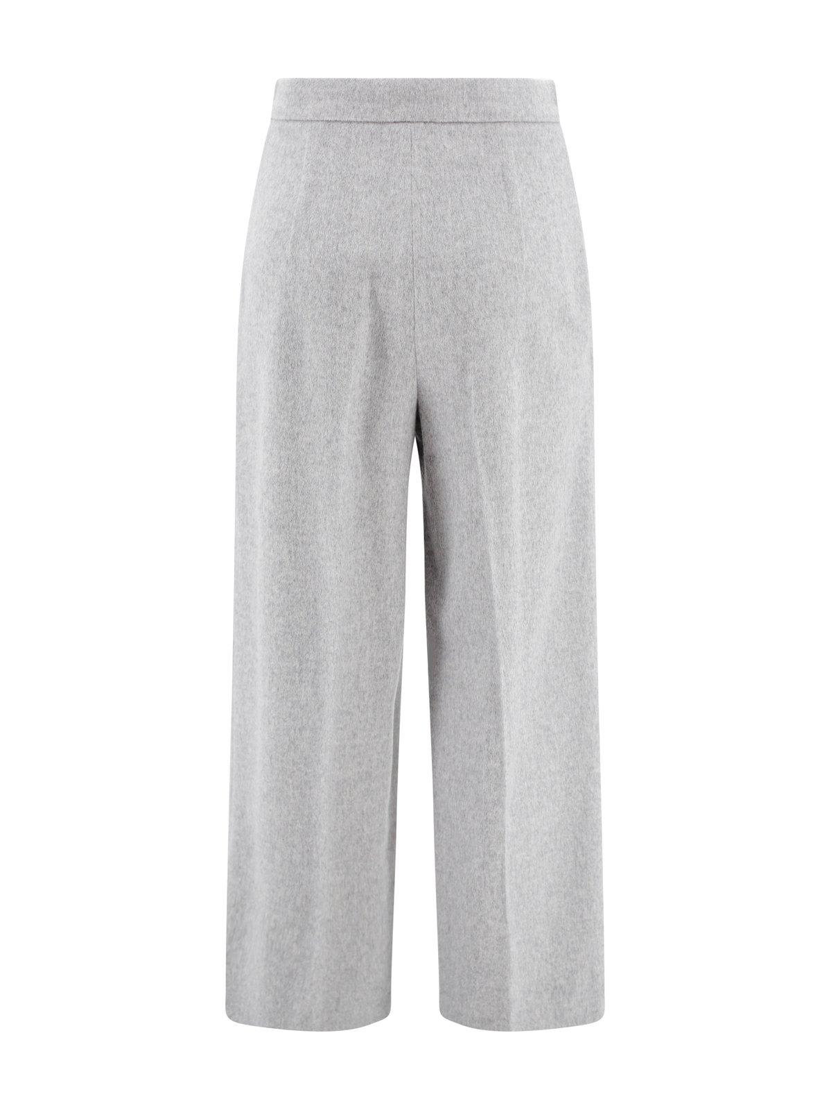 Shop Max Mara High Waist Wide Leg Trousers