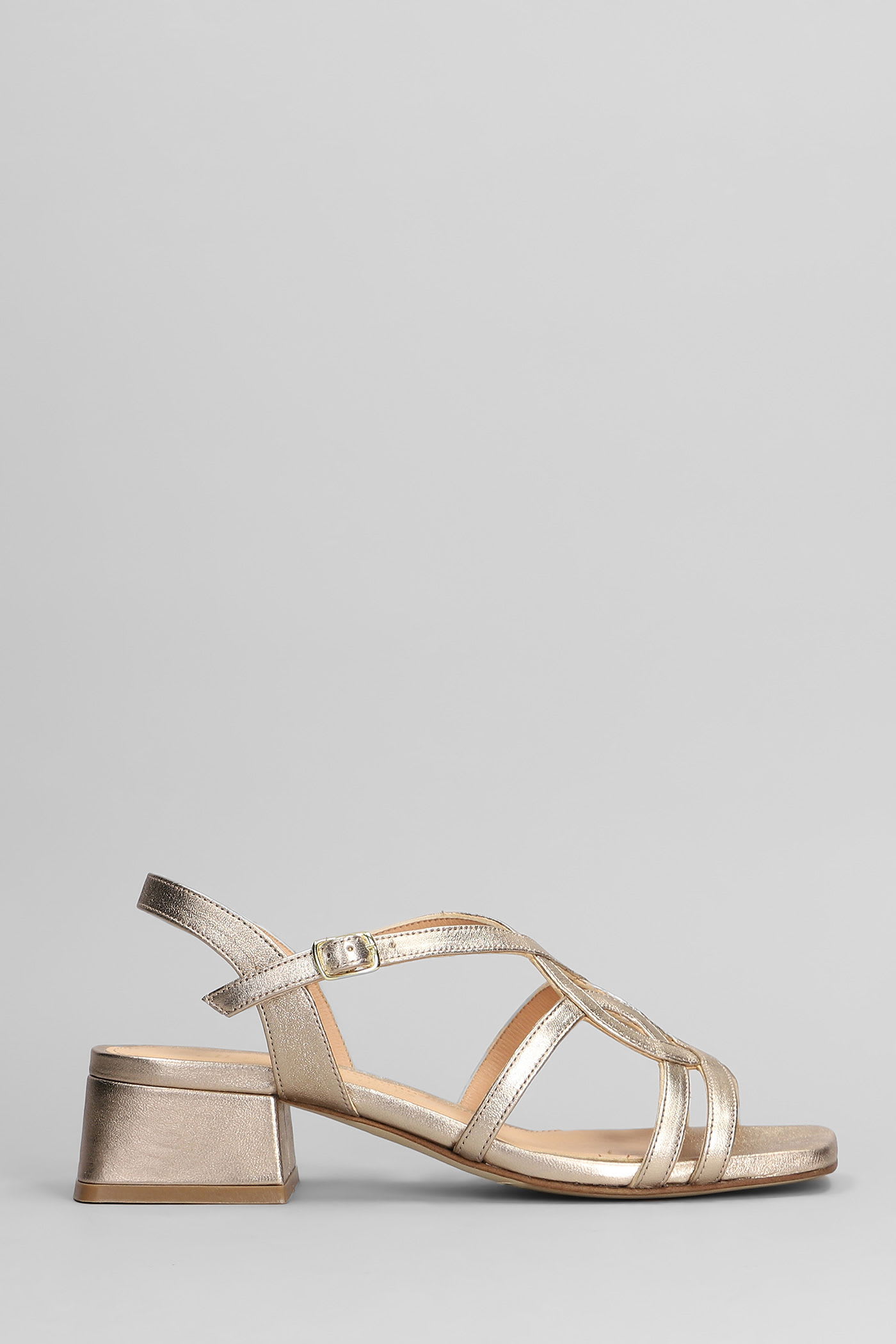 Sandals In Copper Leather
