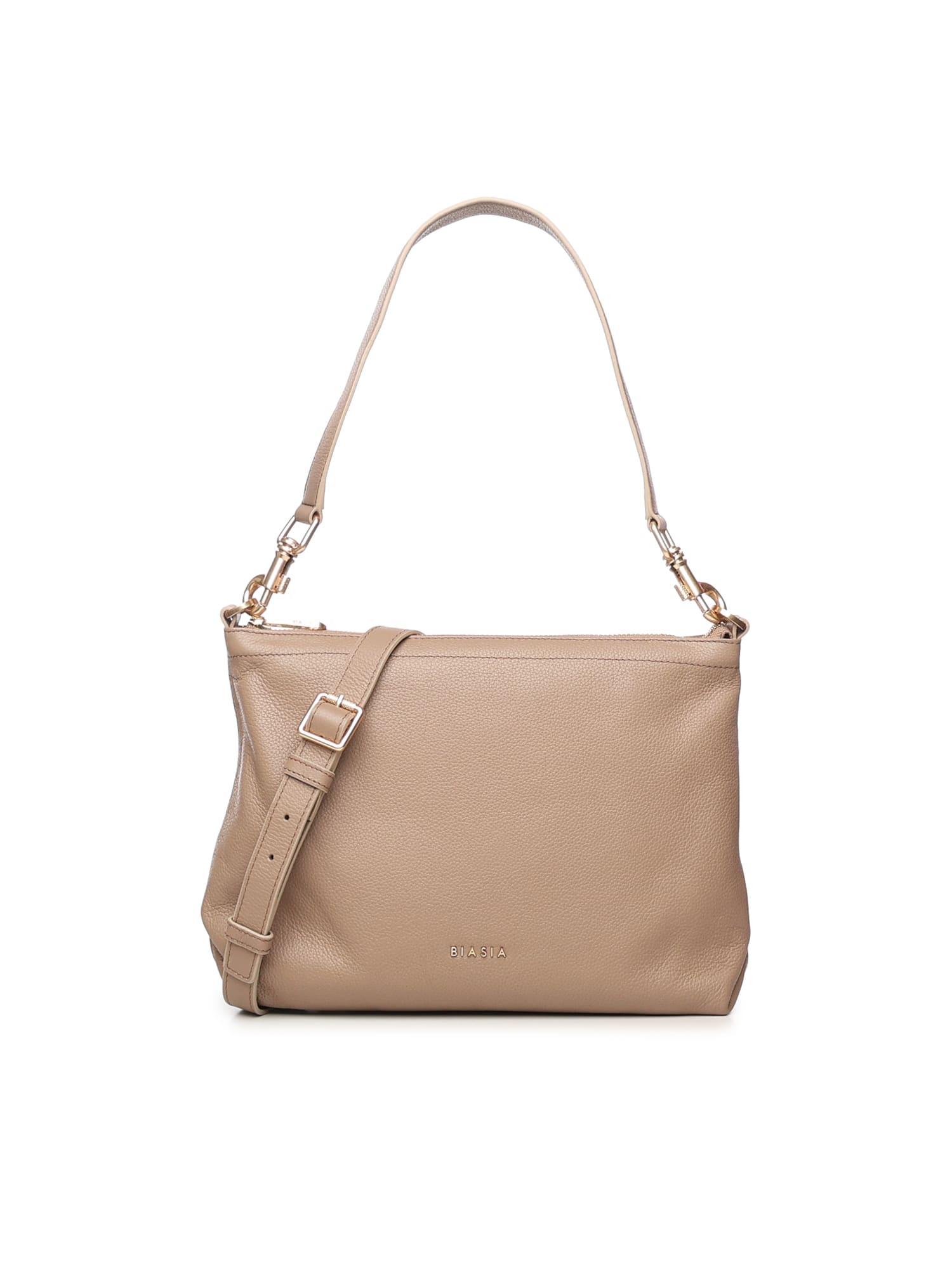 Biasia Zip-fastening Shoulder Bag In Brown