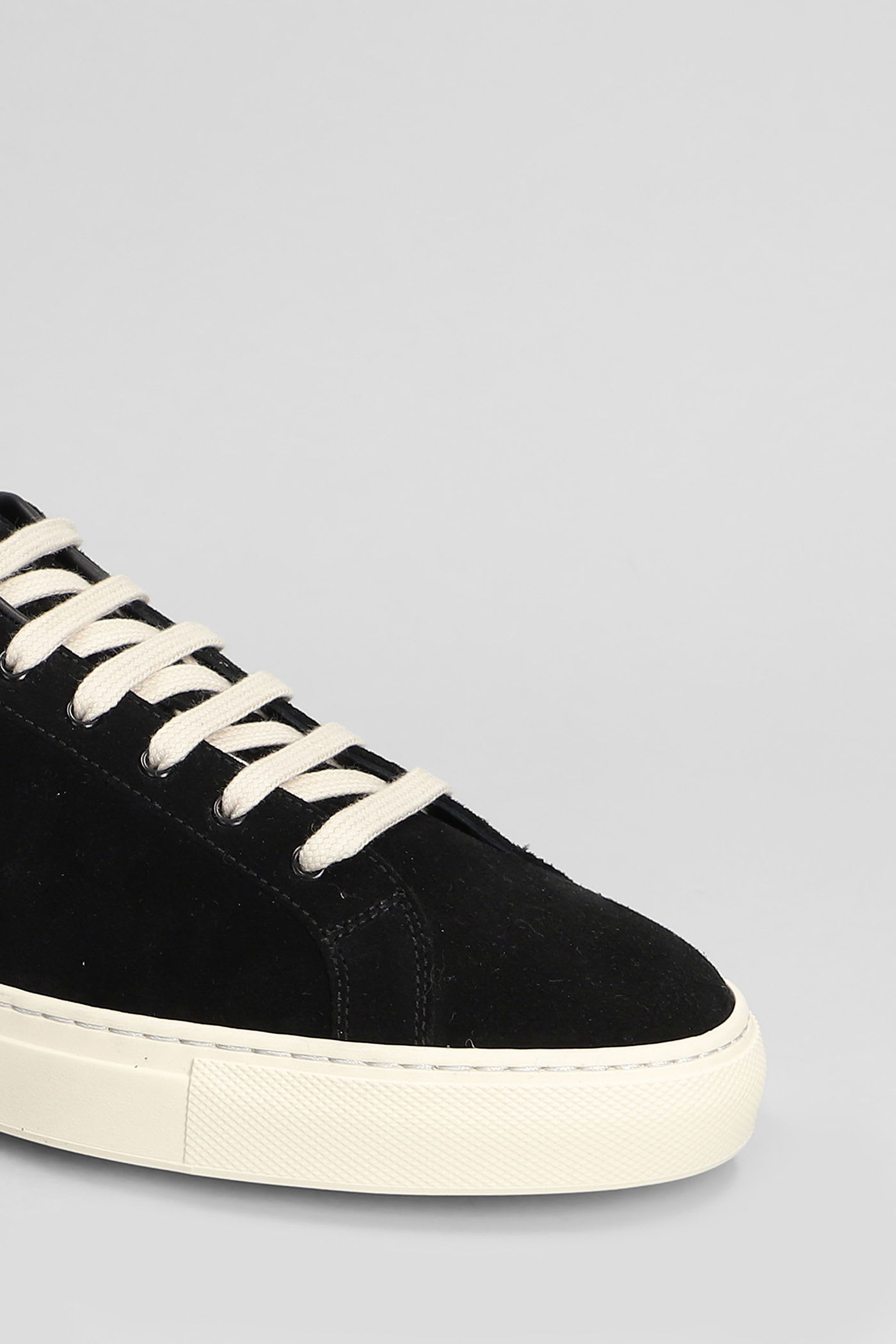 Common Projects Retro Vintage Sneakers In Black Suede In Black