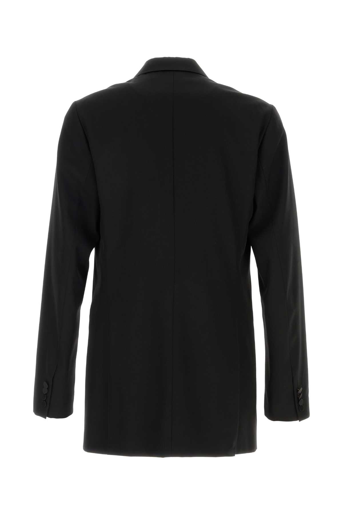 Dries Van Noten Wool Blend Bartux Blazer In Black