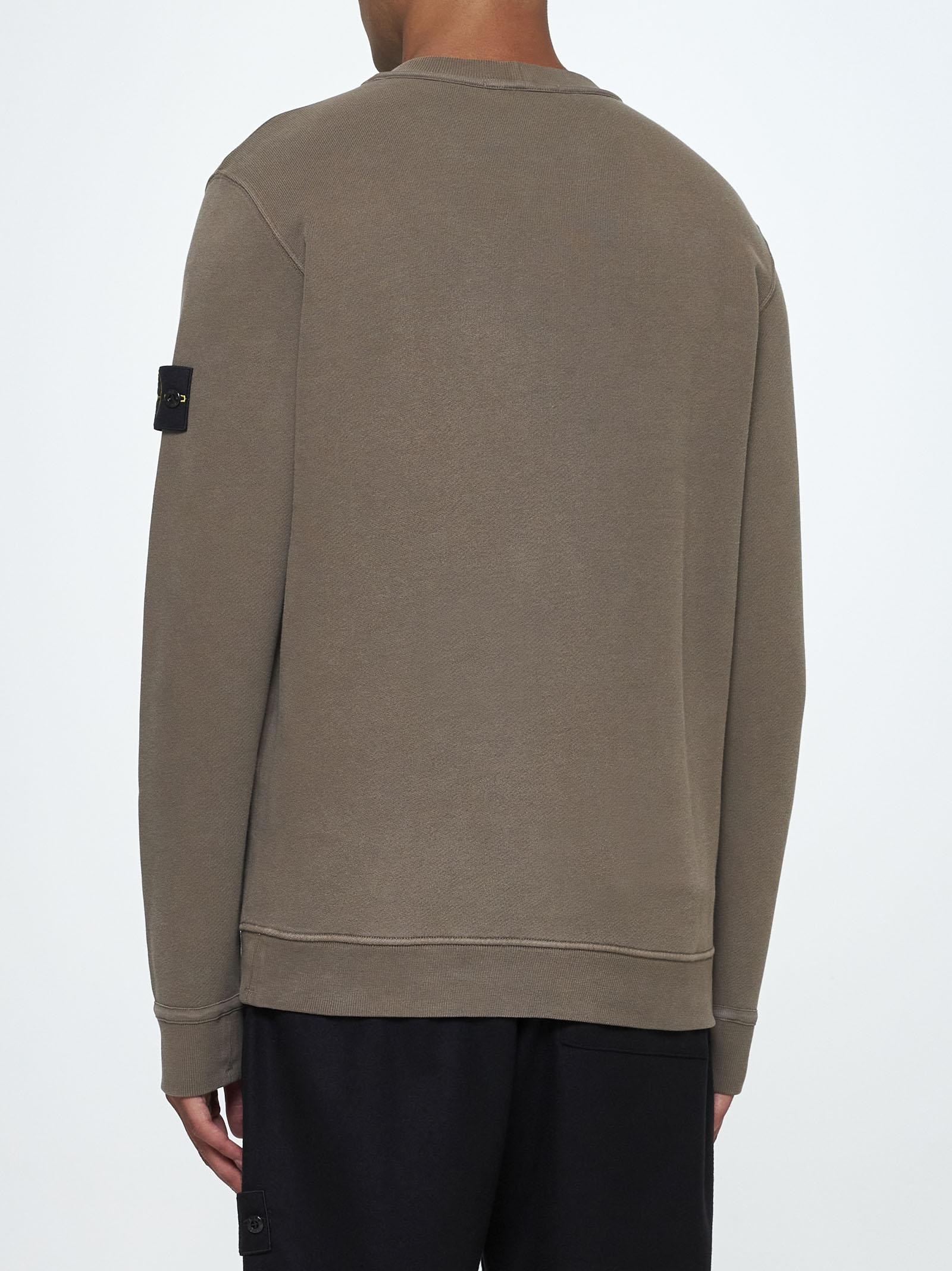 Shop Stone Island Cotton Sweatshirt