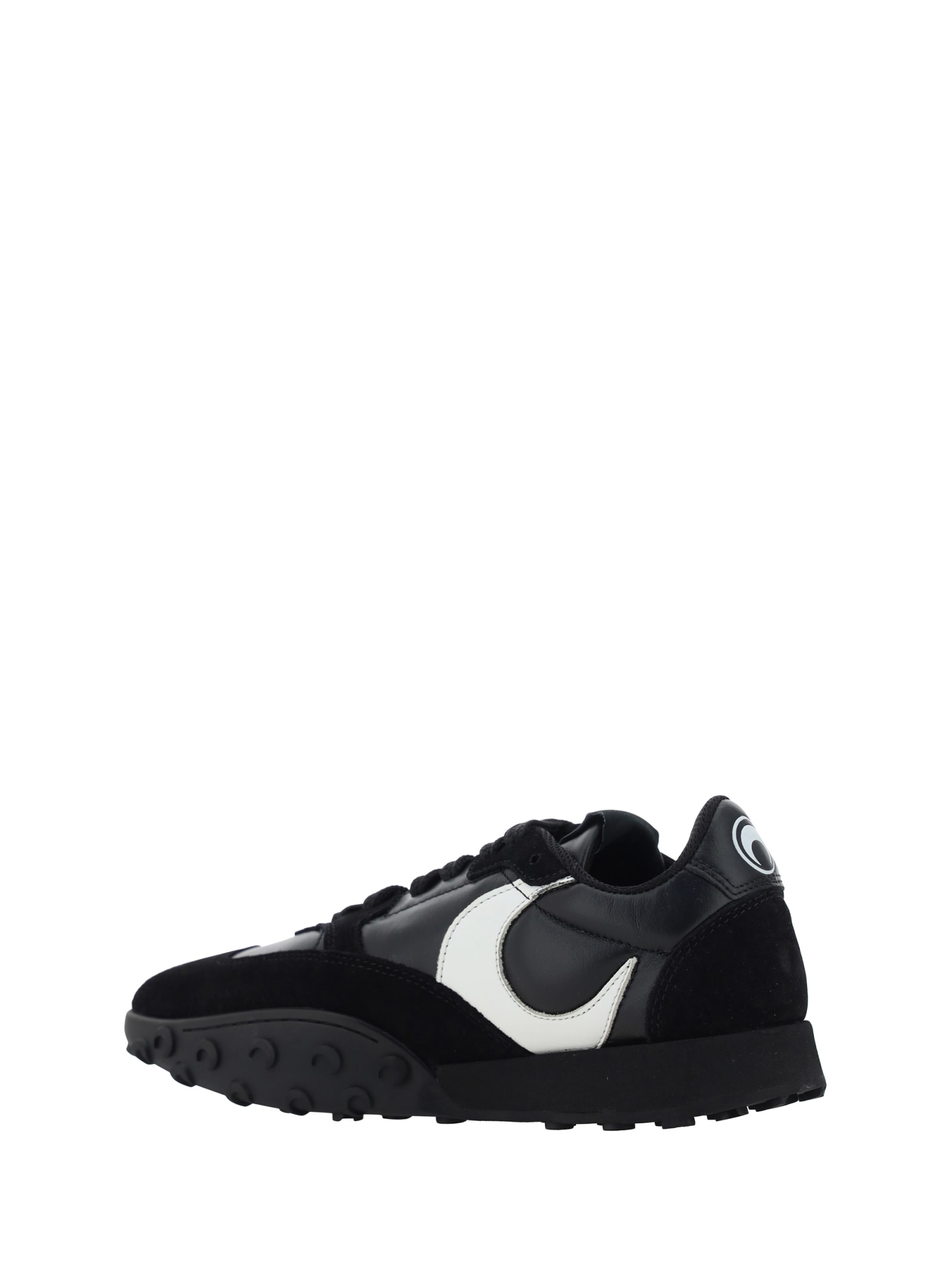 Marine Serre Ms Rise Leather Sneakers