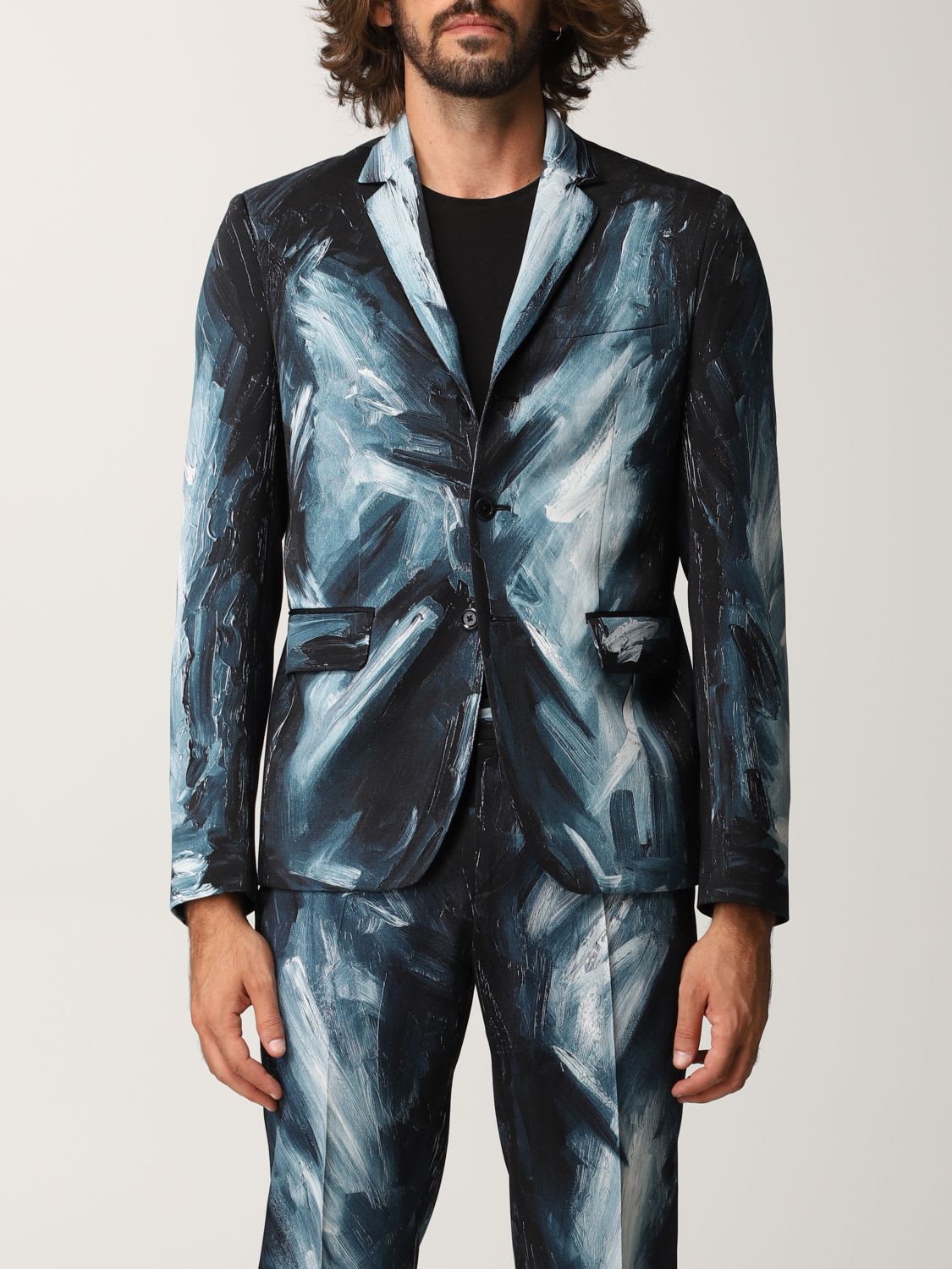 Moschino Couture Blazer Moschino Couture Blazer In Painted Wool Satin