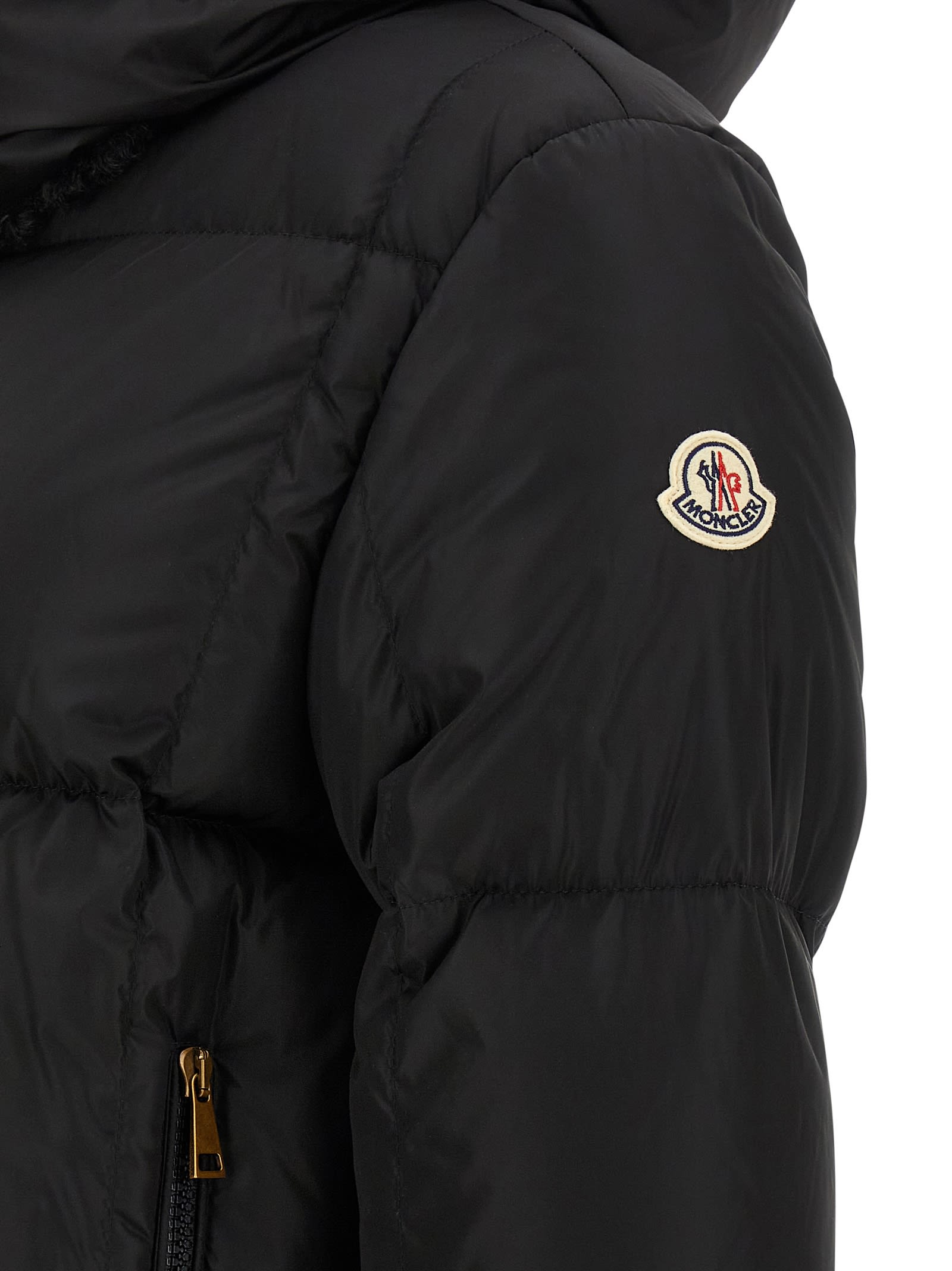 Moncler Castelnou Short Down Jacket In Black