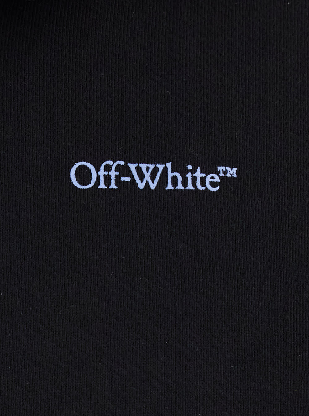 Off-white Barber Arrow Skate Black Hoodie With Logo Lettering On The Front And Maxi Logo Print On The Rear In In Black