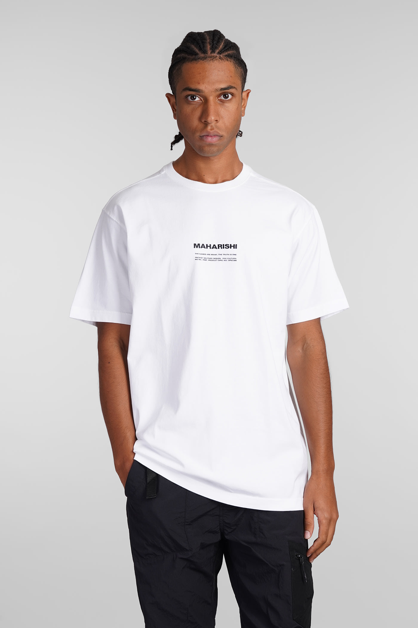 Pax Cultura T-shirt In White Cotton