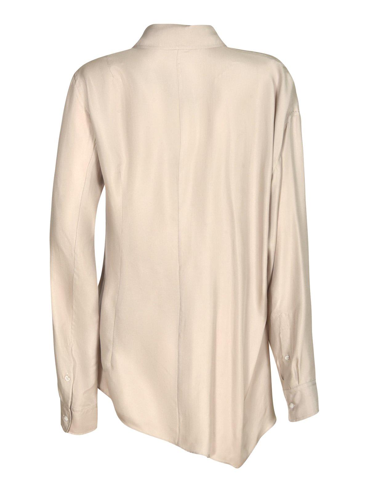 Ann Demeulemeester Jula Dropped Shoulder Shirt In Clay