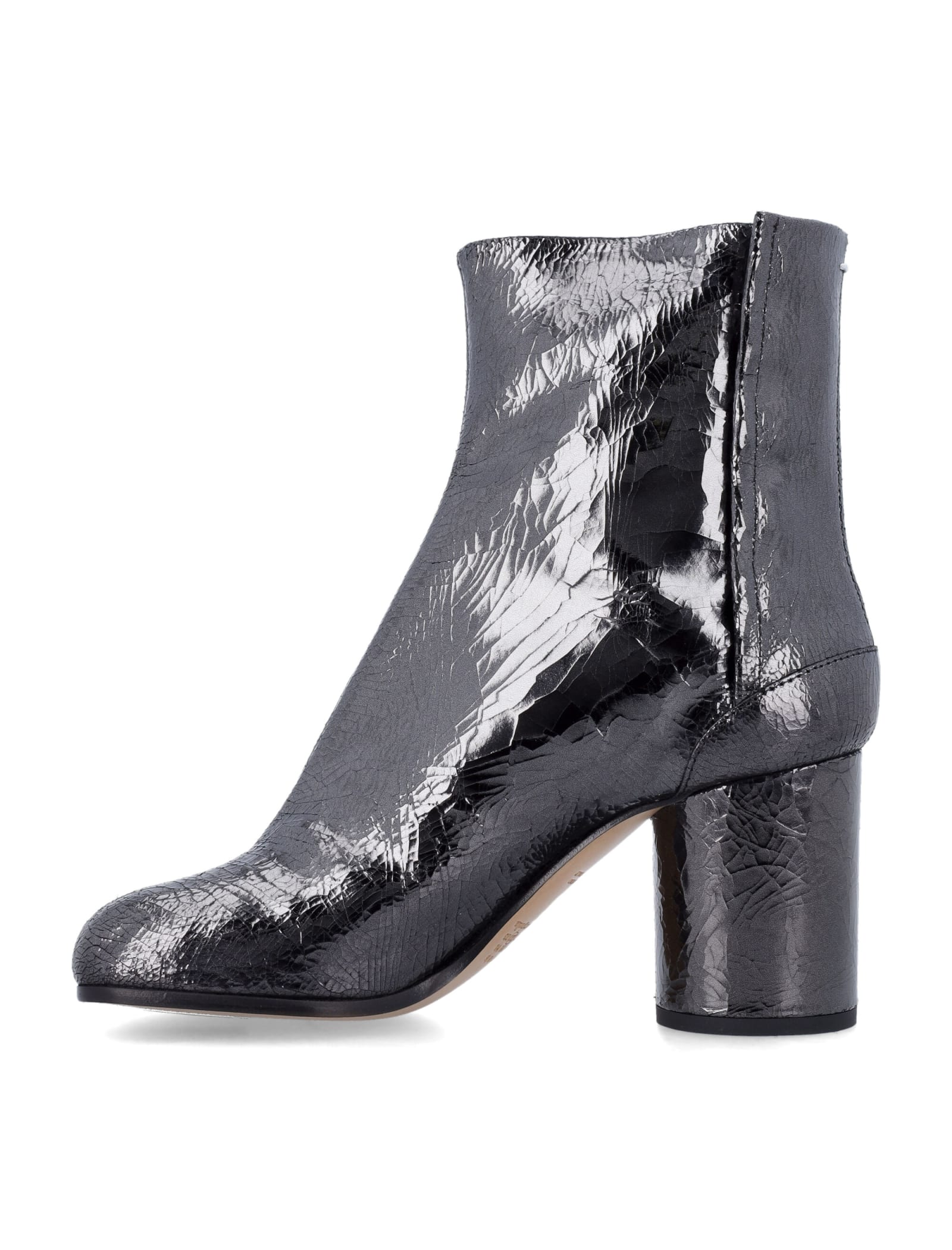 Shop Maison Margiela Tabi Ankle Boots In Nine Iron