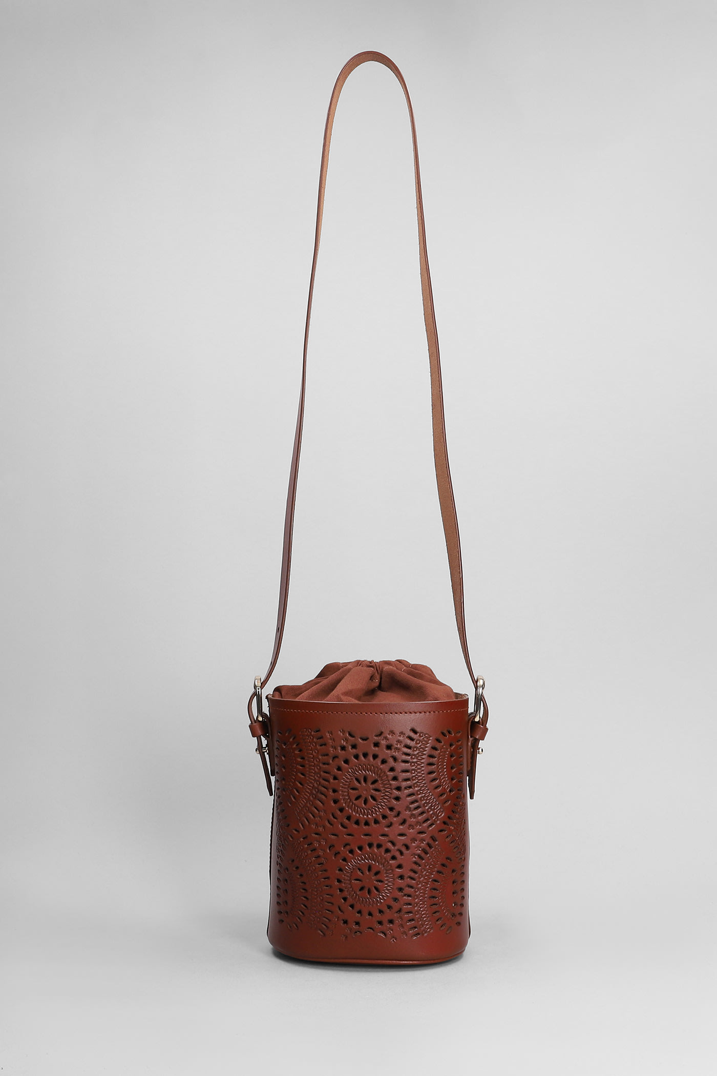 Shop Antik Batik Galy Shoulder Bag In Brown Leather