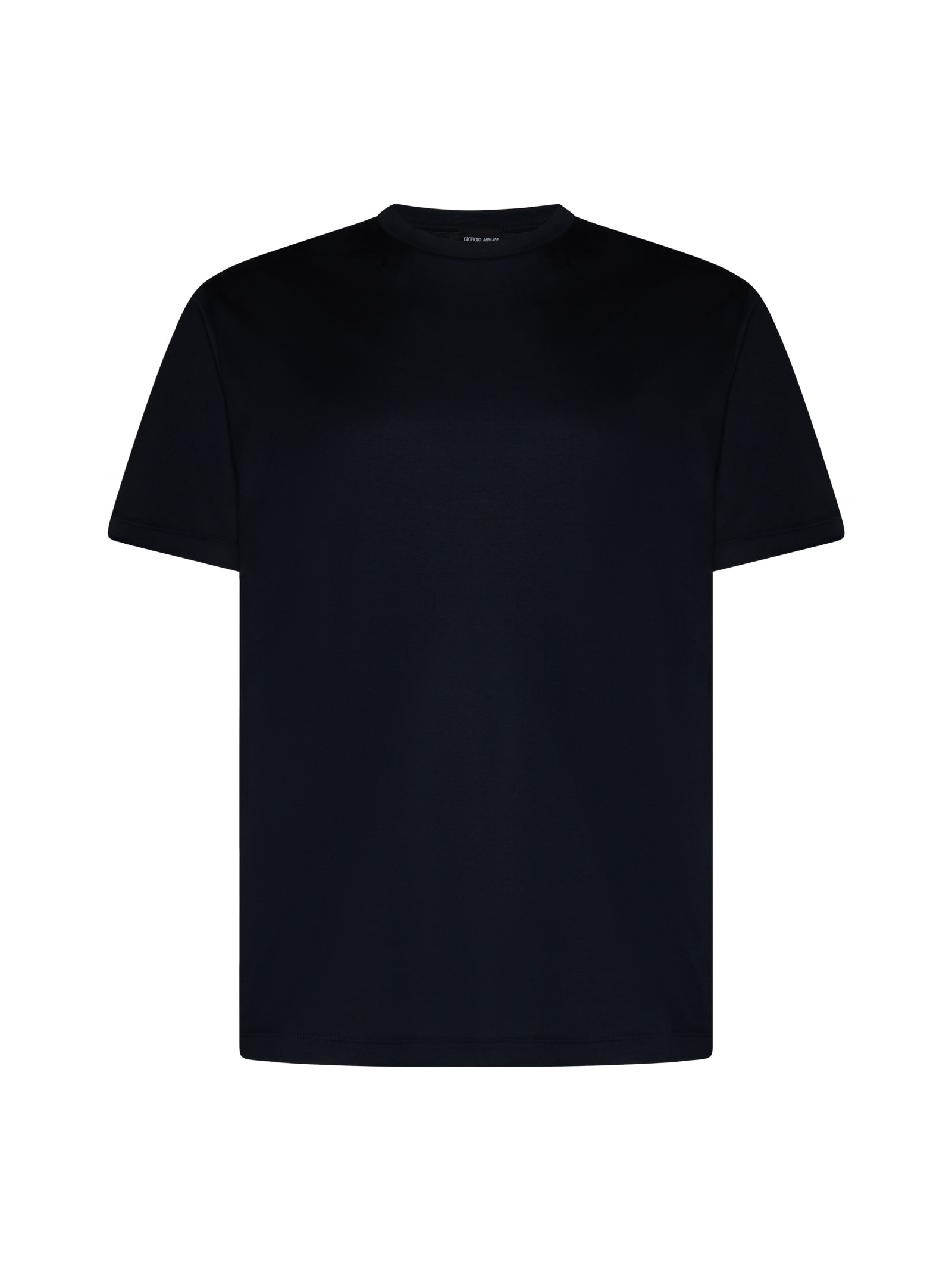 Shop Giorgio Armani T-shirt In Blu Notte