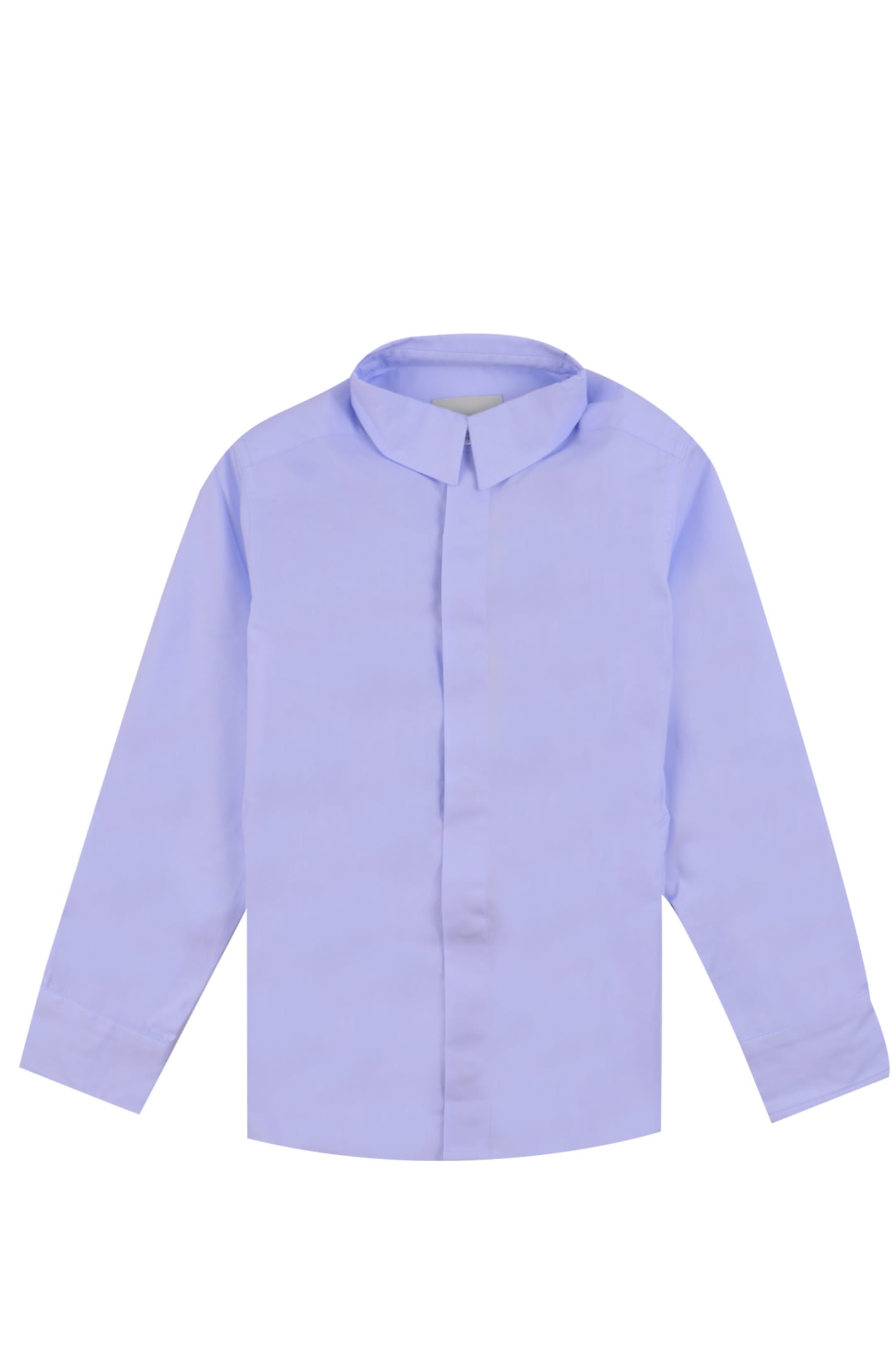 Fendi Kids' Cotton Shirt In Light Blue