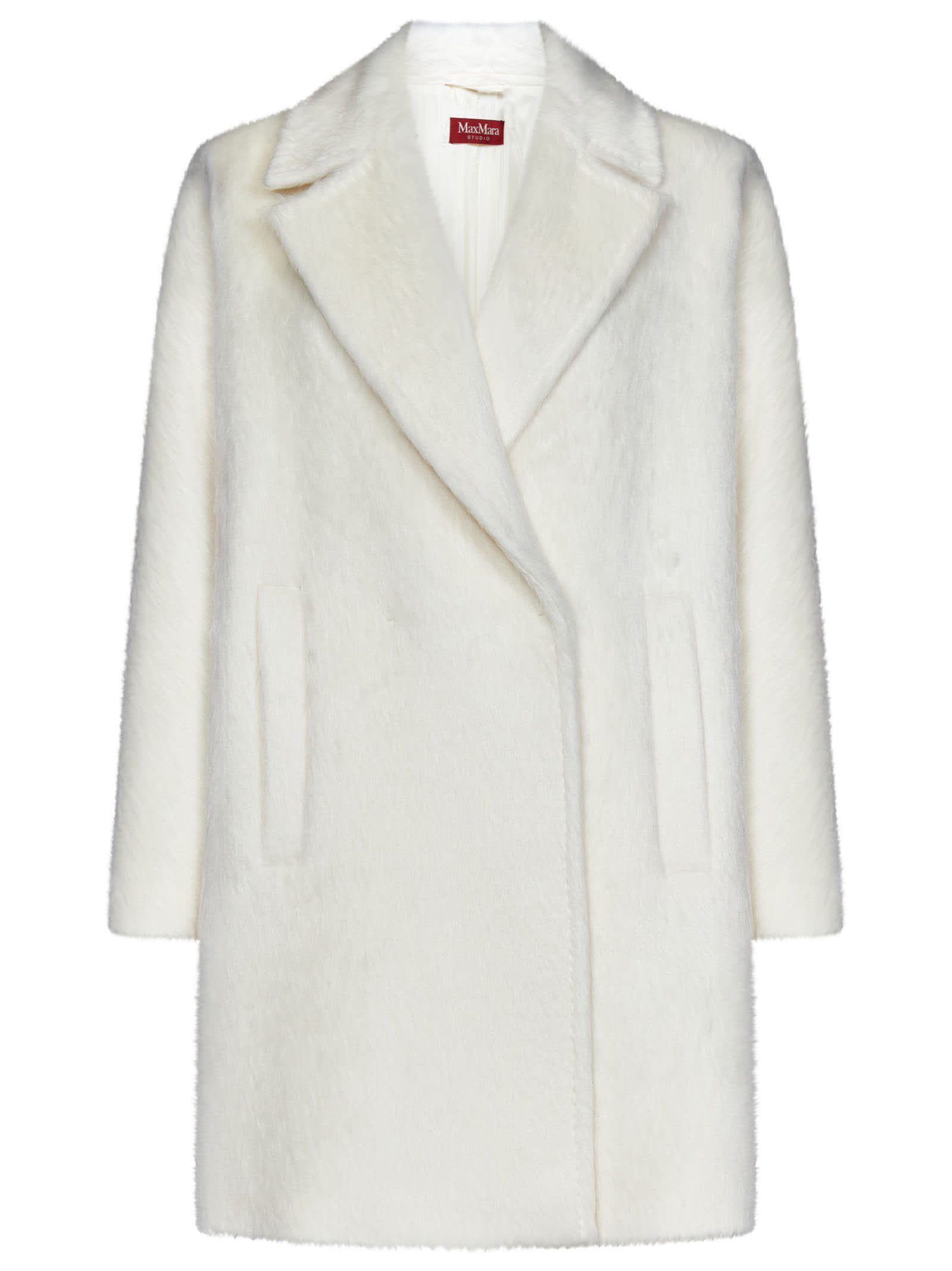 Max Mara Calia Coat In White | ModeSens
