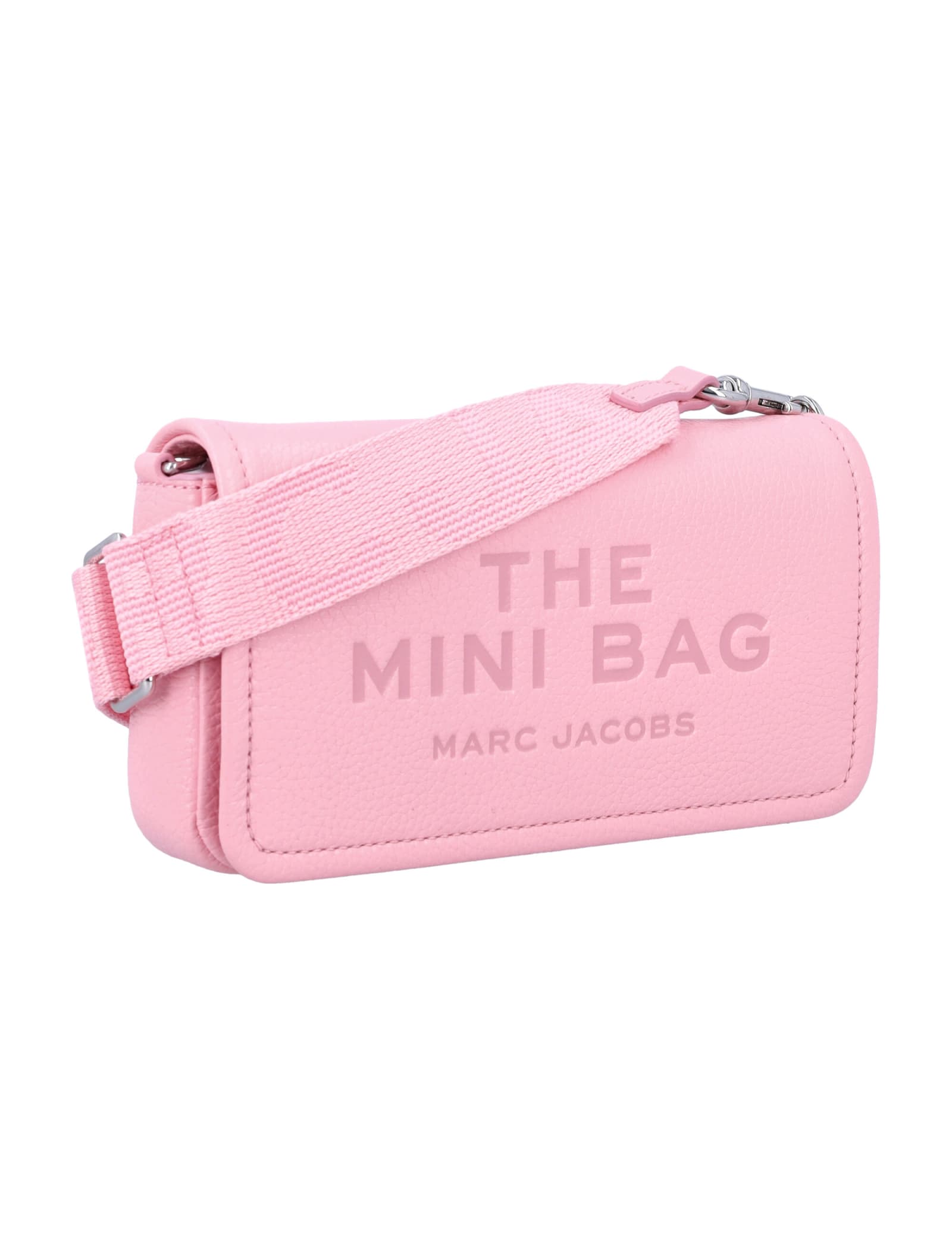 Shop Marc Jacobs The Leather Mini Bag In Ribbon Pink