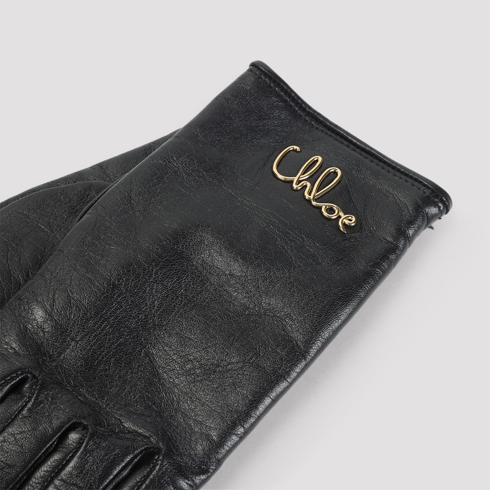 Chloé Iconic Gloves Black In Black