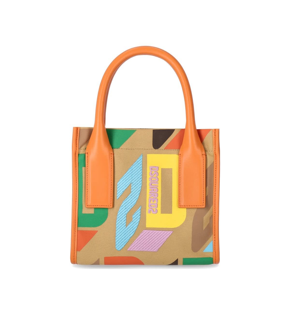 Dsquared2 D2 Monogram Multicolor Handbag | Smart Closet