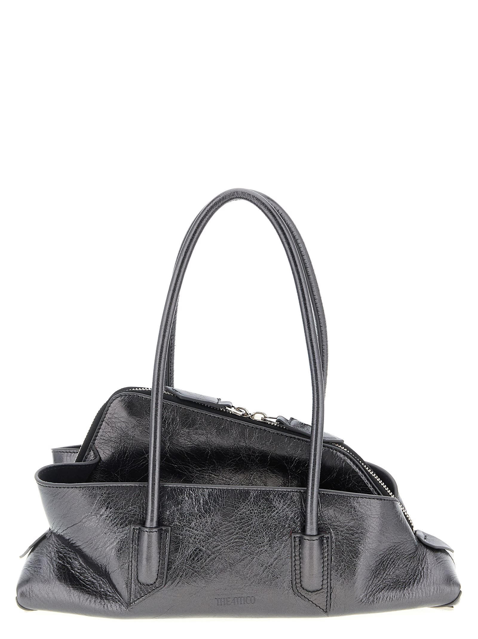 Attico La Passeggiata Small Shoulder Bag In Gray