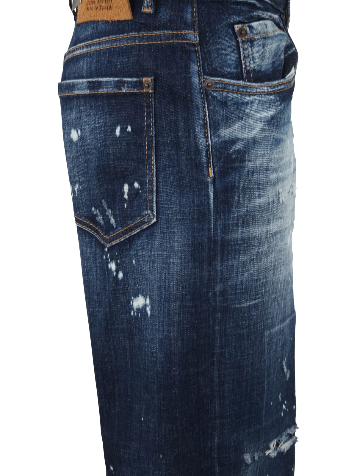 Shop Dsquared2 San Diego Jean In Blue Navy