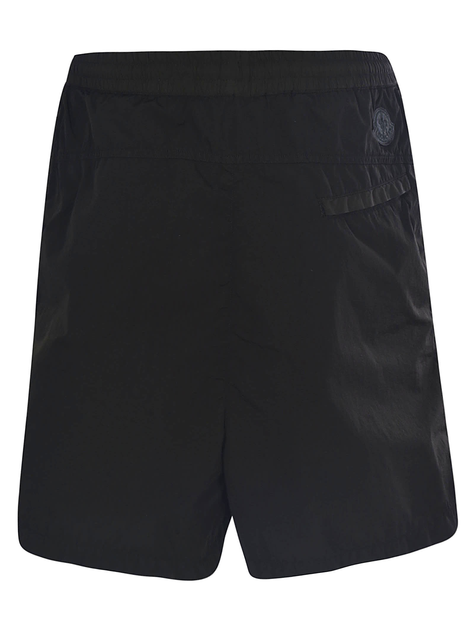 Shop Moncler Genius Baggy Zip Pocket Shorts In Nero