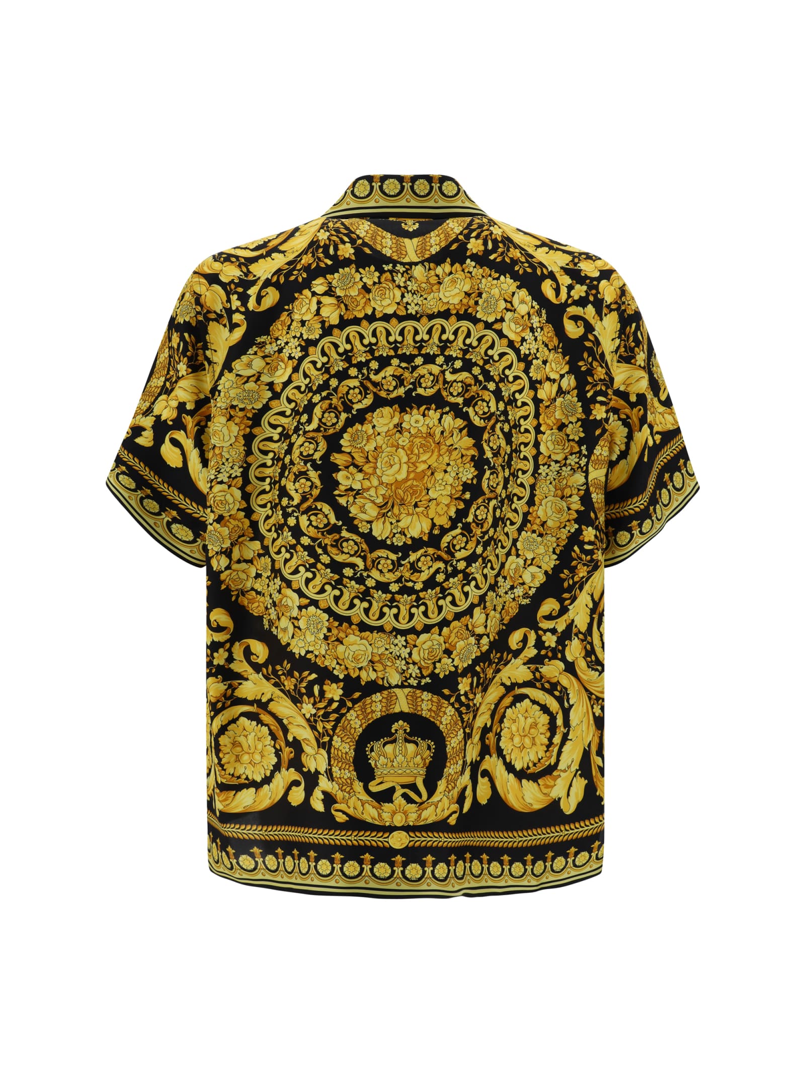 Shop Versace Shirt In Nero/oro
