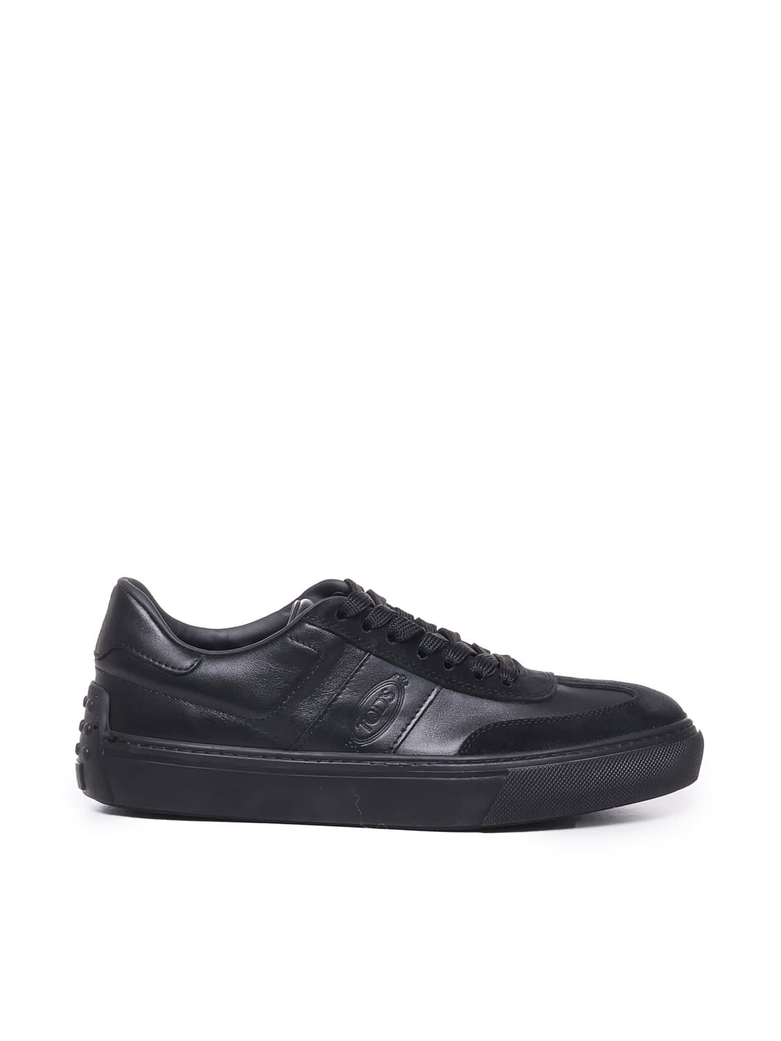 Shop Tod's Leather Sneakers In Altraversione