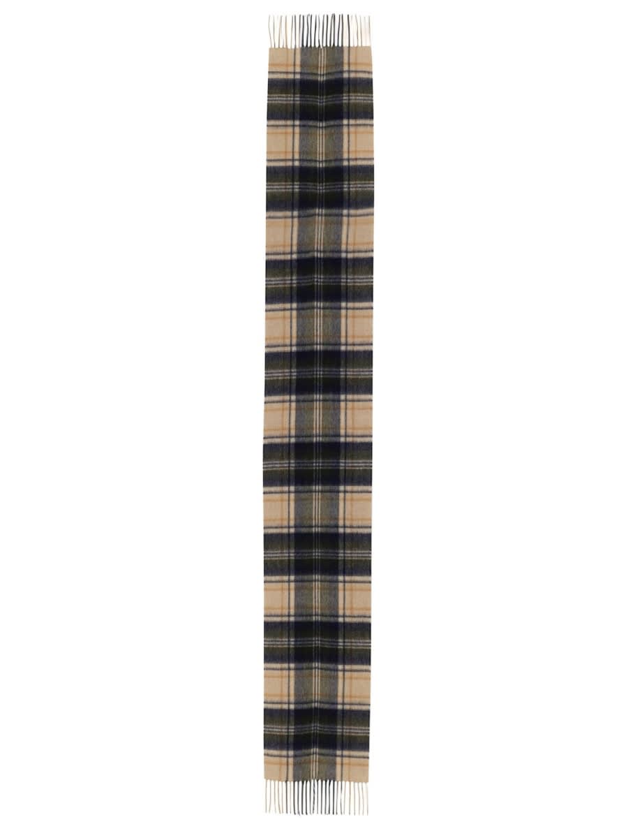 Barbour Scarf With Check Pattern In Sand