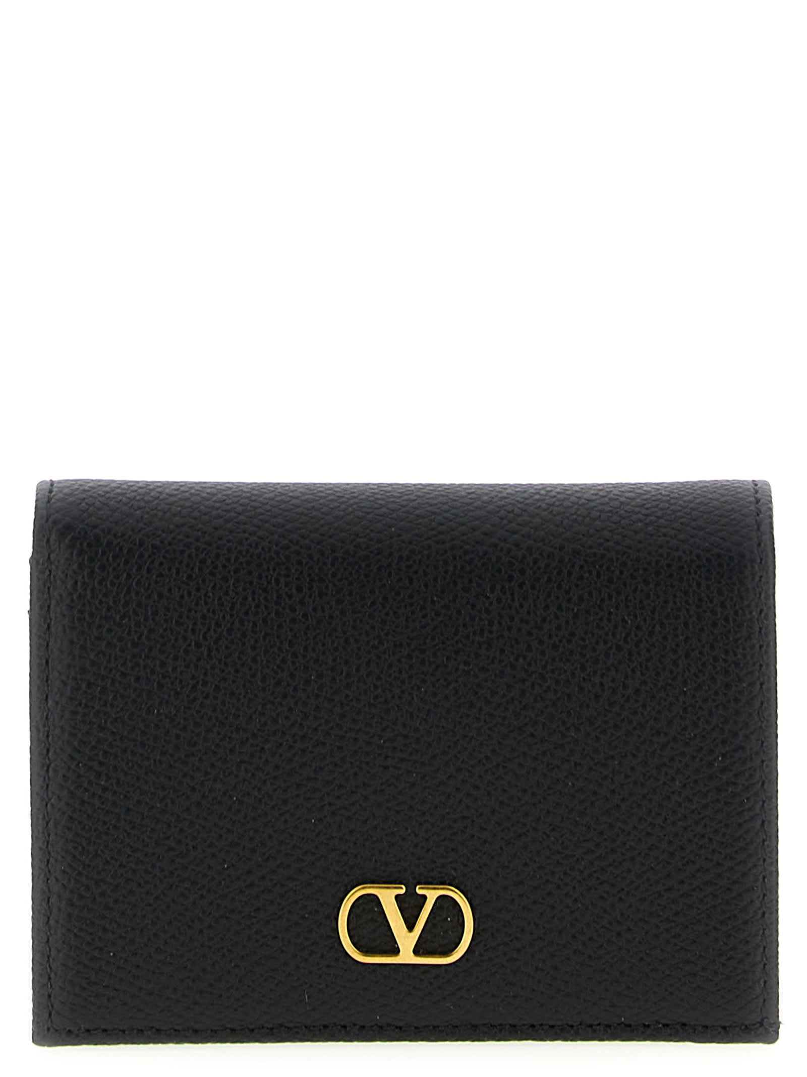 Valentino Garavani Vlogo Signature Wallet Wallets And Card Holders Black In Black