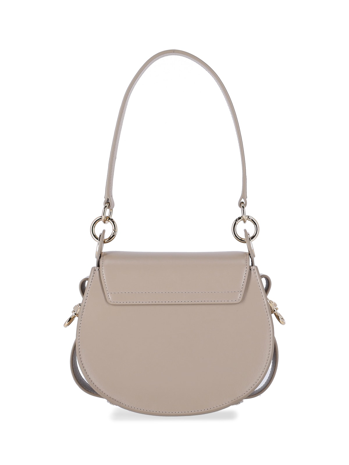 Shop Chloé Tess Small Bag In Gray
