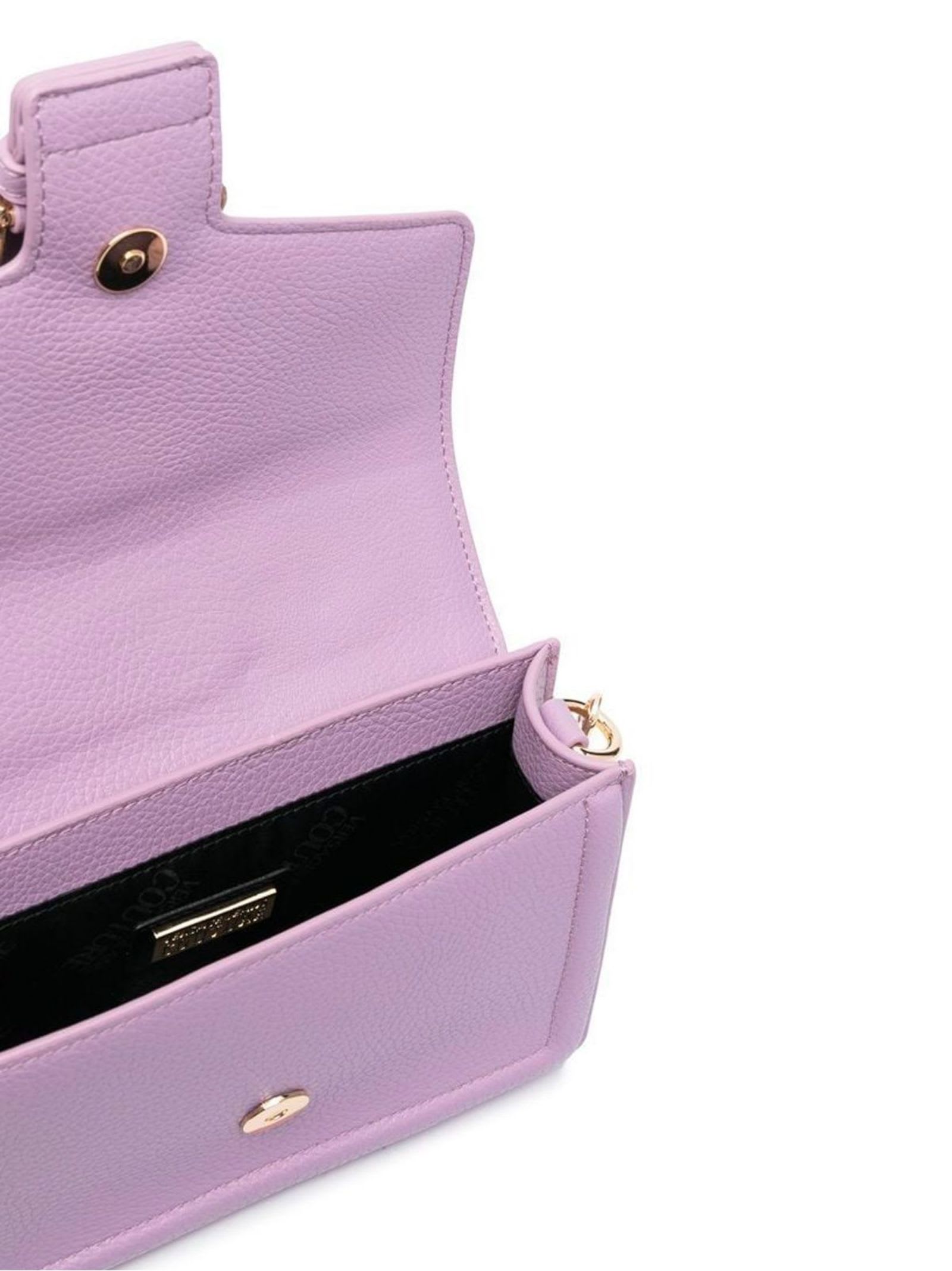 Shop Versace Jeans Couture Bag In Purple