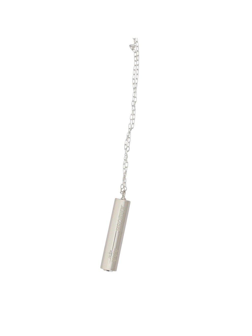 Shop Ambush Battery Charm Necklace In Silver