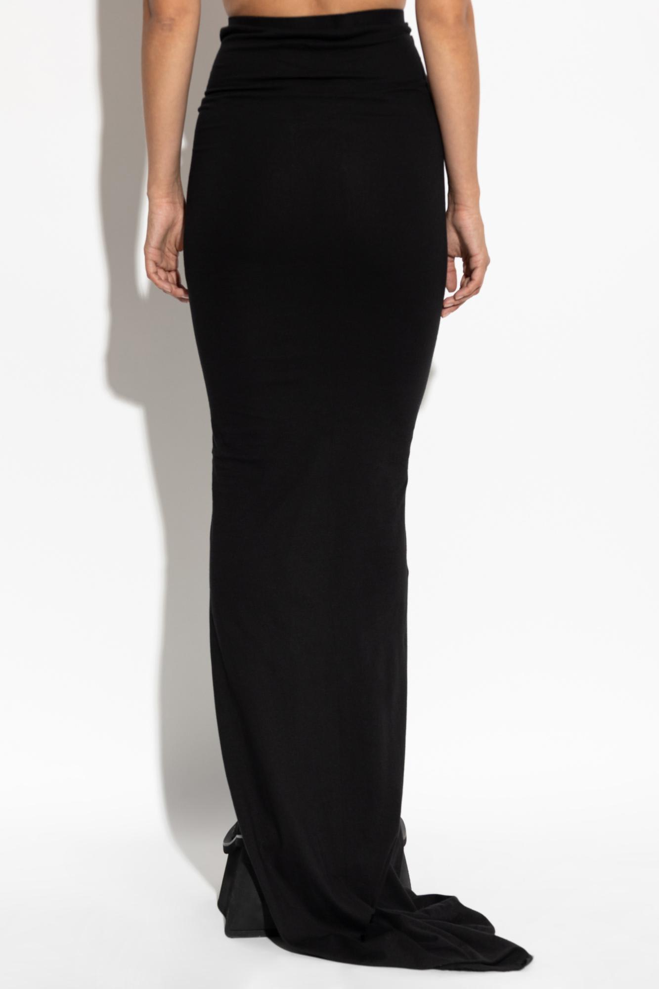 Drkshdw Rick Owens  Skirt Spft Edfu In Black