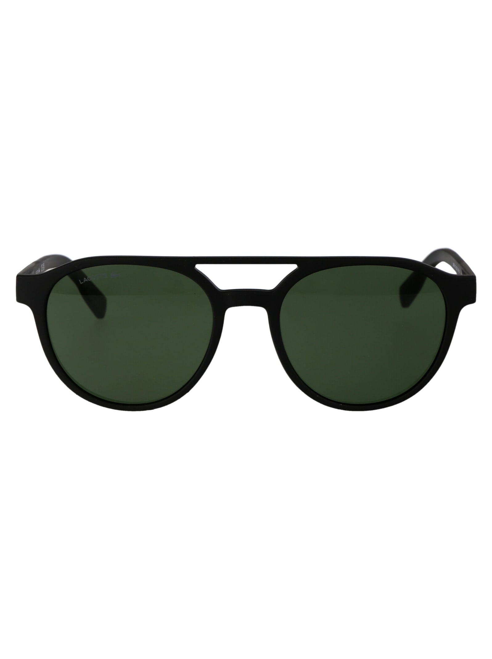 Shop Lacoste L6008s Sunglasses In 002 Matte Black
