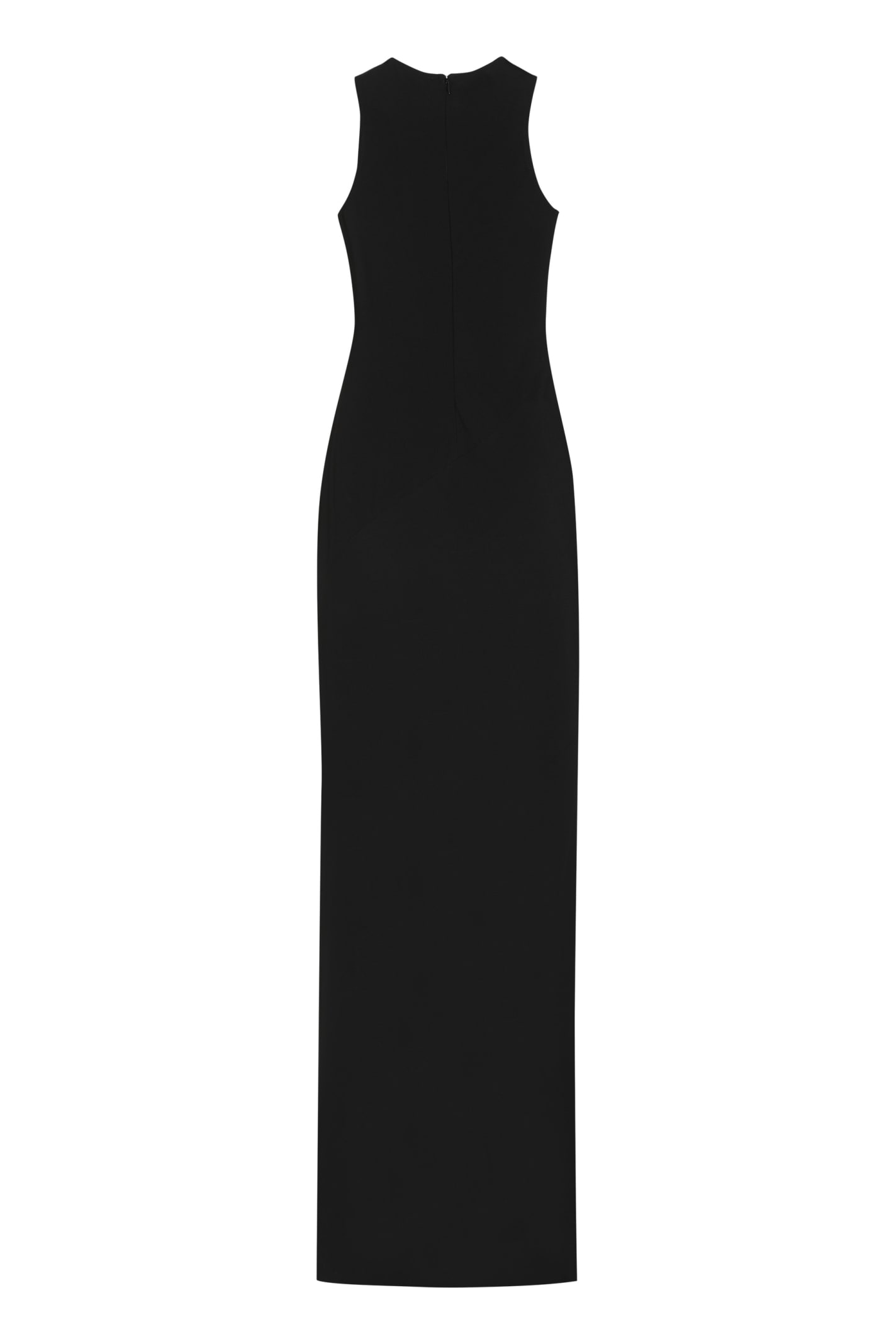 Shop Ami Alexandre Mattiussi Crepe Dress In Black