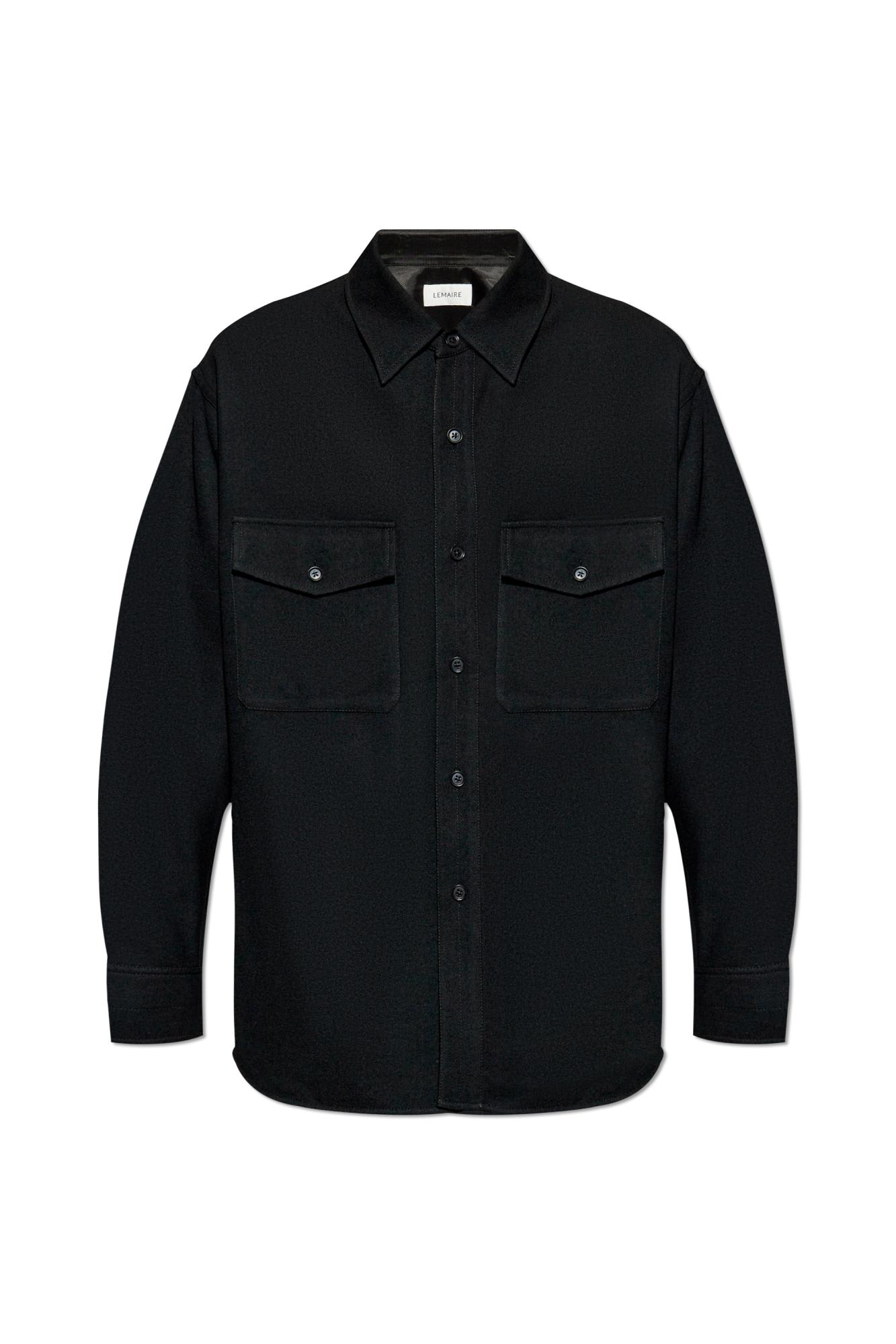 Shop Lemaire Wool Jacket In Black