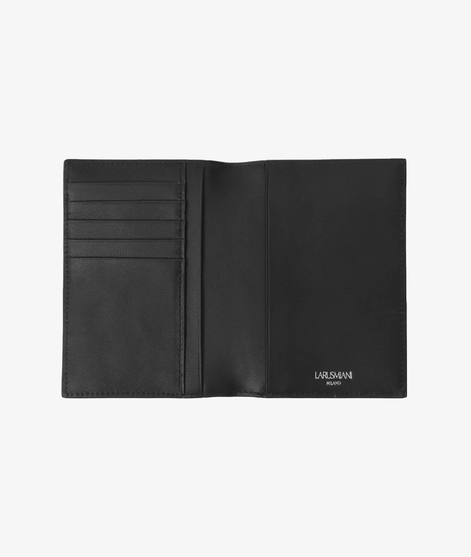 Shop Larusmiani Passport Holder Away Accessory In Black