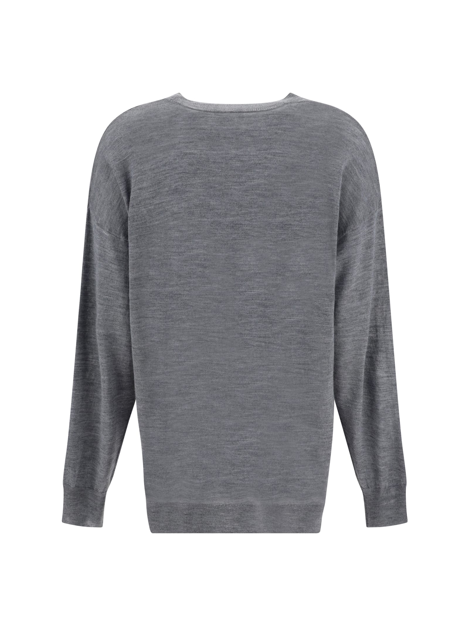 P.a.r.o.s.h . Crewneck Knitted Jumper In Gray